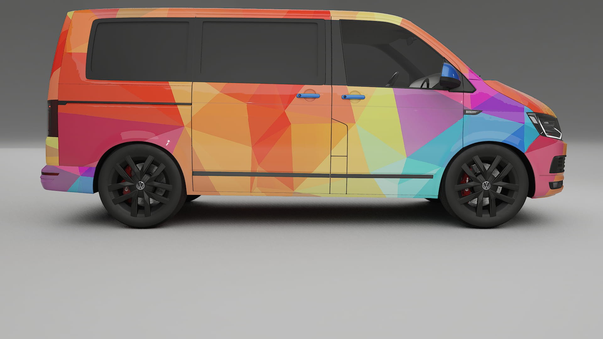 VW Transporter T6 Multivan VECTOR VIBE Designed Wrap PPF Kit – Printable Polyurethane Film