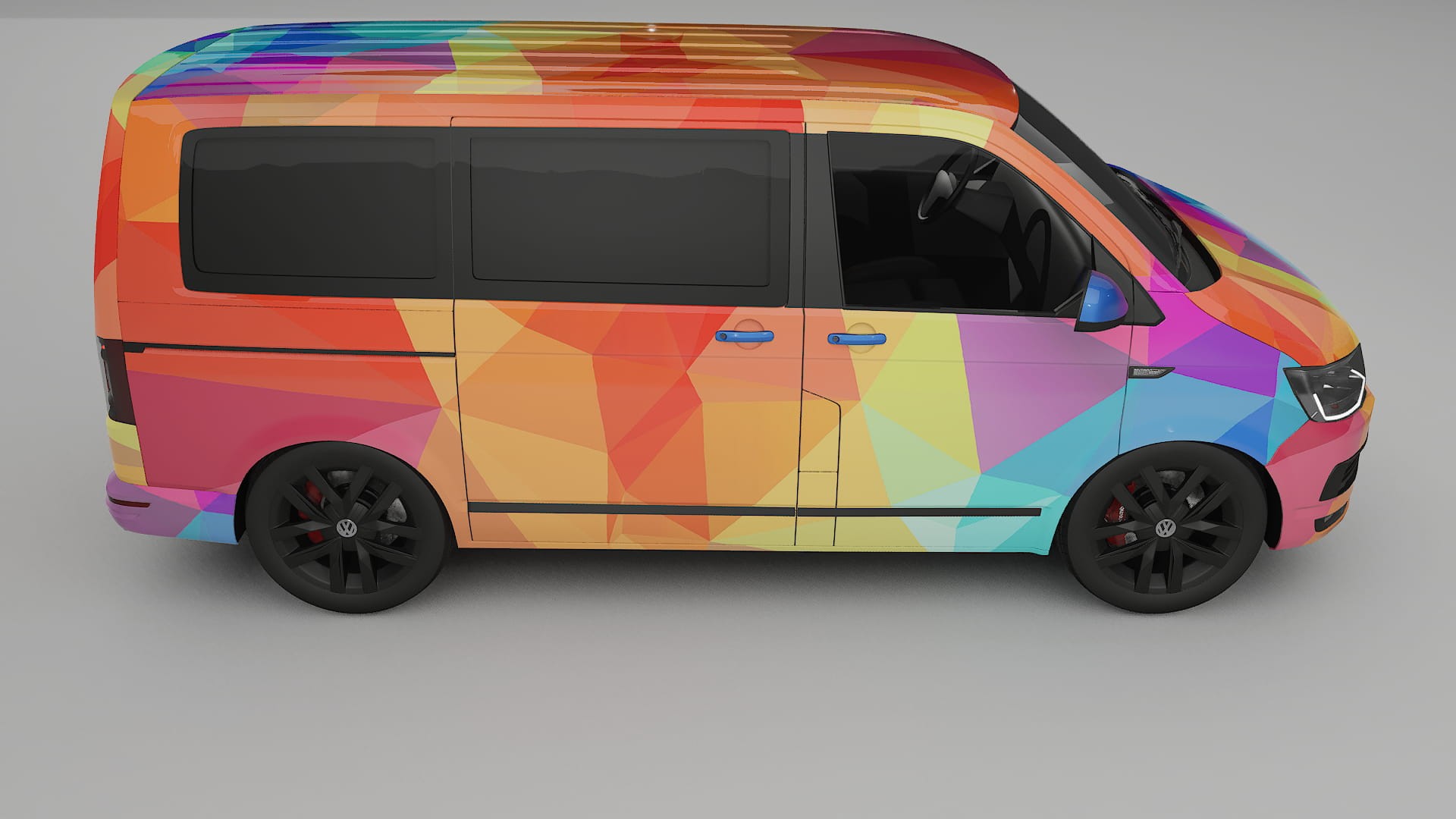 VW Transporter T6 Multivan VECTOR VIBE Designed Wrap PPF Kit – Printable Polyurethane Film