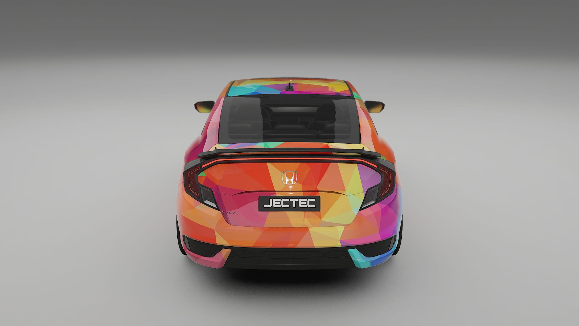 Honda Civic coupe prefacelift pre-LCI VECTOR VIBE Designed Wrap PPF Kit – Printable Polyurethane Film