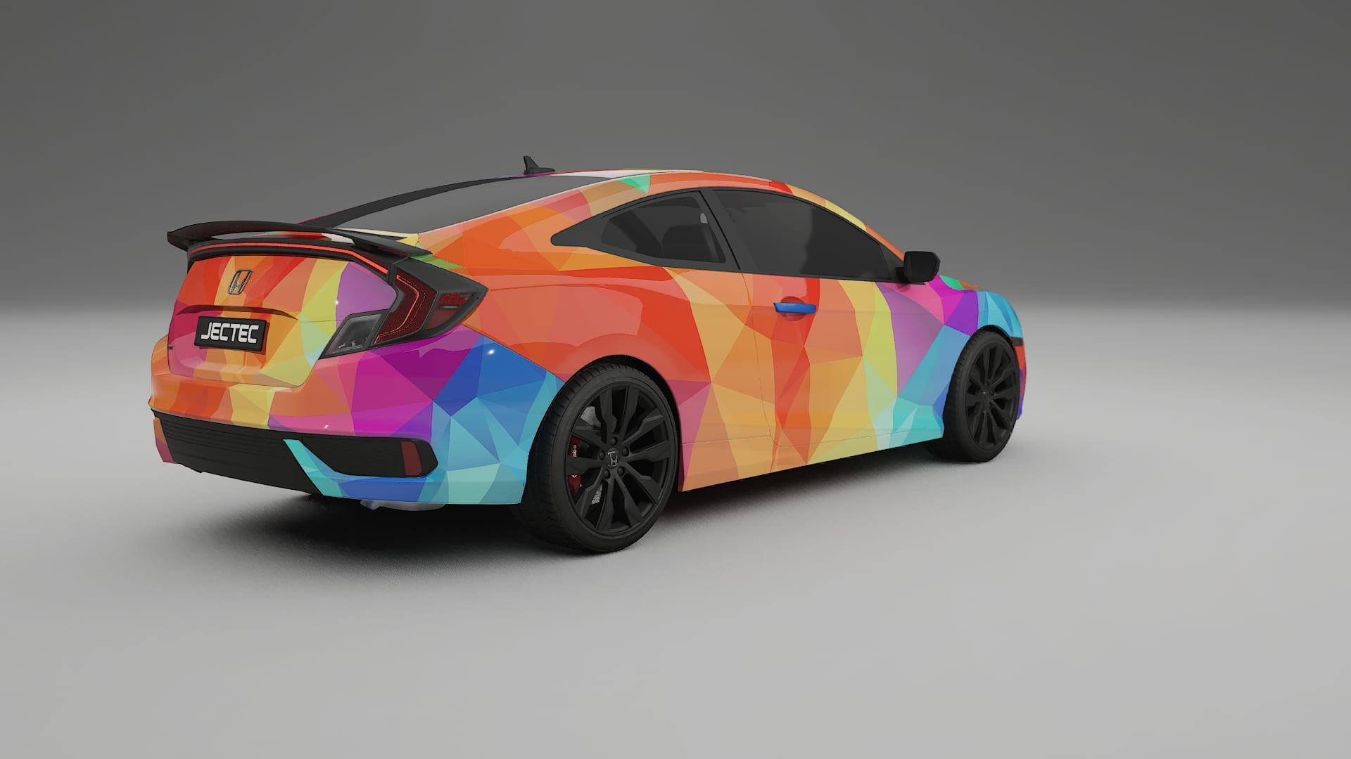 Honda Civic coupe prefacelift pre-LCI VECTOR VIBE Designed Wrap PPF Kit – Printable Polyurethane Film