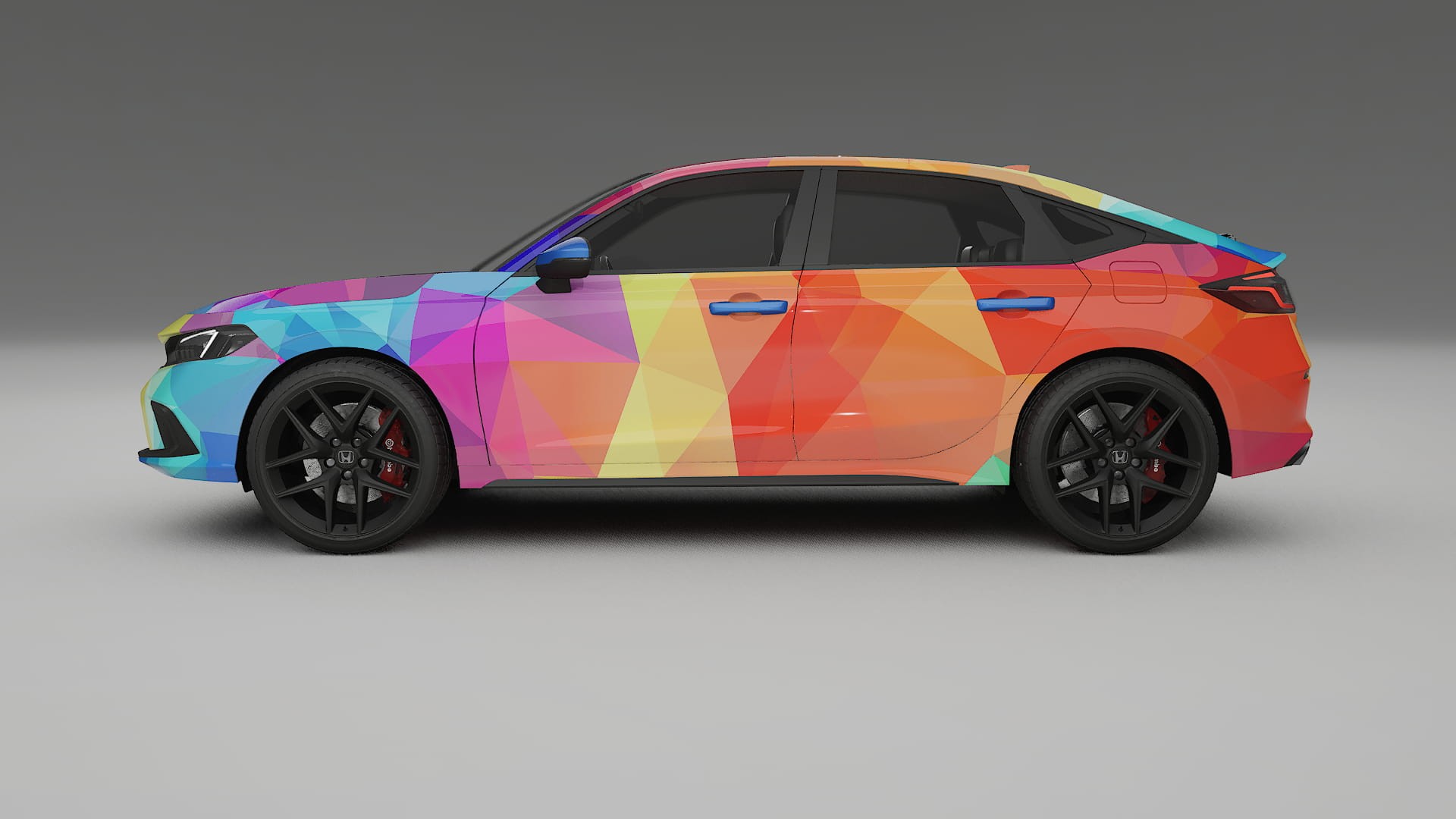 Honda Civic hatchback VECTOR VIBE Designed Wrap PPF Kit – Printable Polyurethane Film