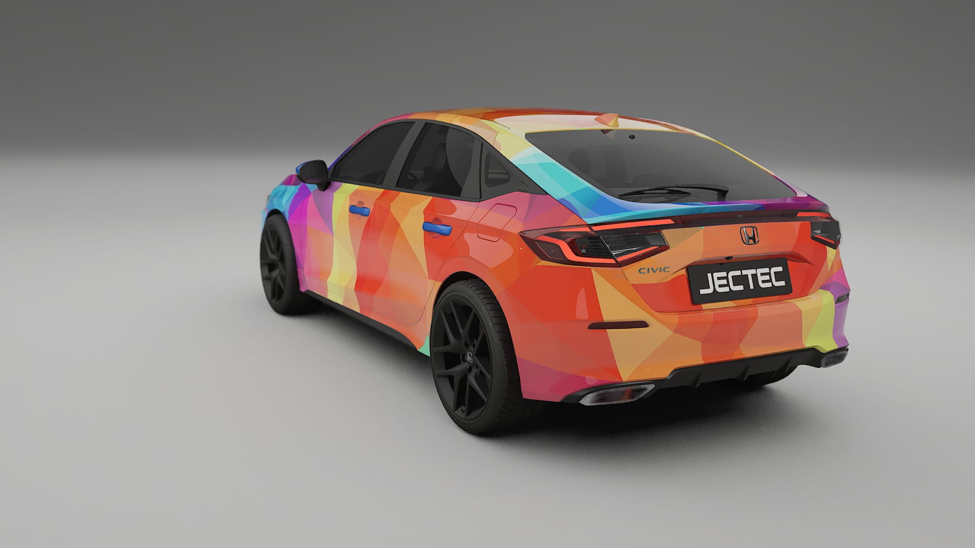 Honda Civic hatchback VECTOR VIBE Designed Wrap PPF Kit – Printable Polyurethane Film