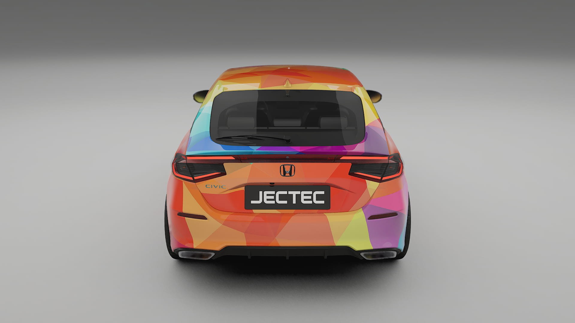 Honda Civic hatchback VECTOR VIBE Designed Wrap PPF Kit – Printable Polyurethane Film