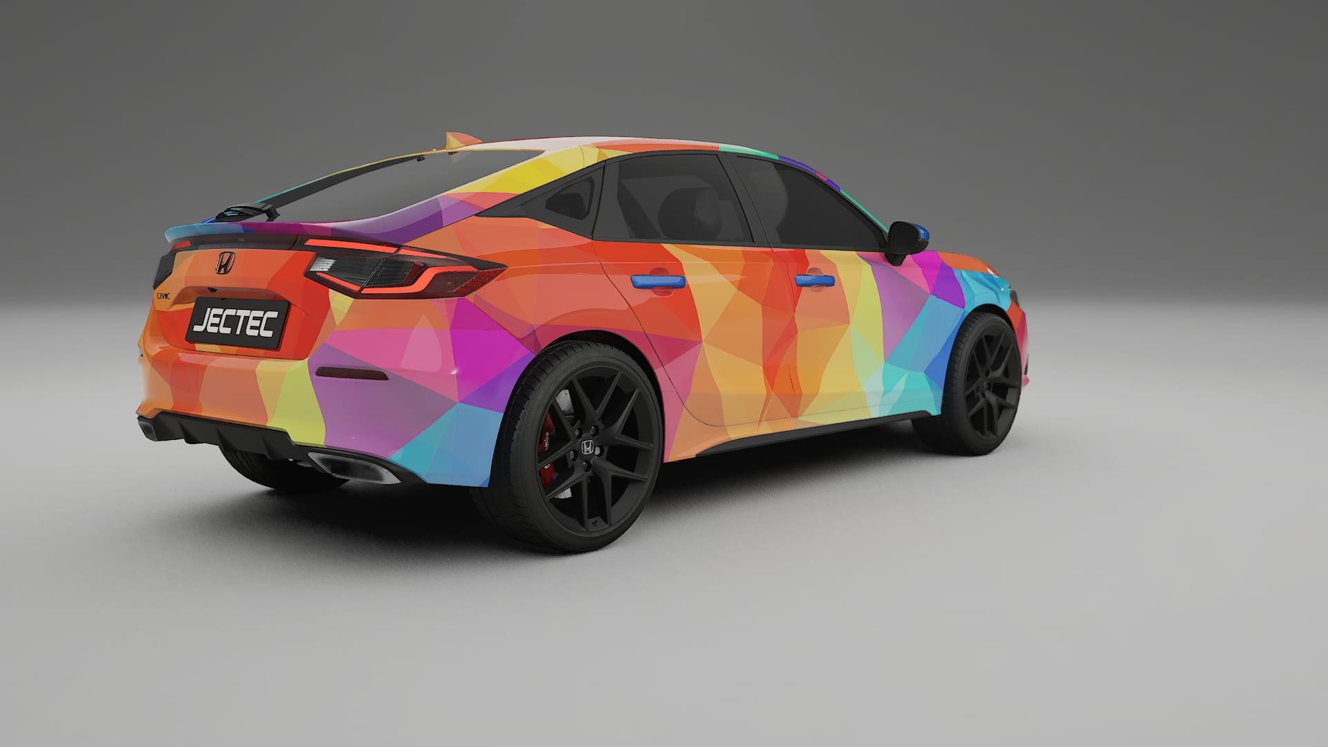 Honda Civic hatchback VECTOR VIBE Designed Wrap PPF Kit – Printable Polyurethane Film