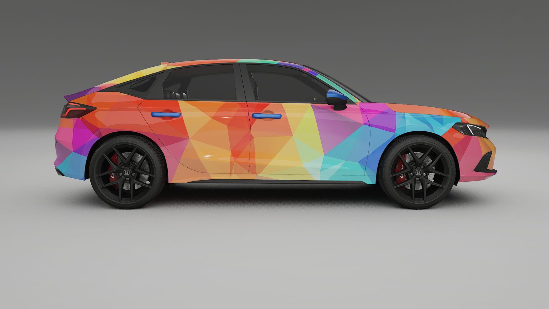 Honda Civic hatchback VECTOR VIBE Designed Wrap PPF Kit – Printable Polyurethane Film