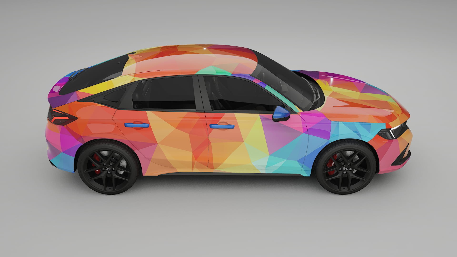 Honda Civic hatchback VECTOR VIBE Designed Wrap PPF Kit – Printable Polyurethane Film