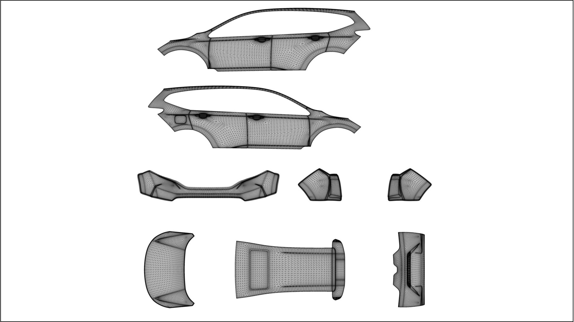 Honda CRV Touring prefacelift pre-LCI VECTOR VIBE Designed Wrap PPF Kit – Printable Polyurethane Film 2