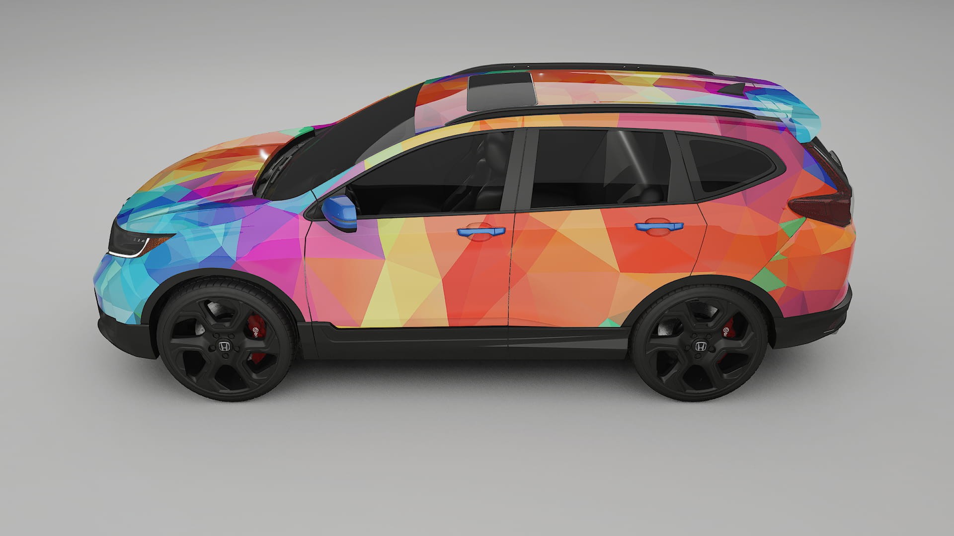 Honda CRV Touring prefacelift pre-LCI VECTOR VIBE Designed Wrap PPF Kit – Printable Polyurethane Film