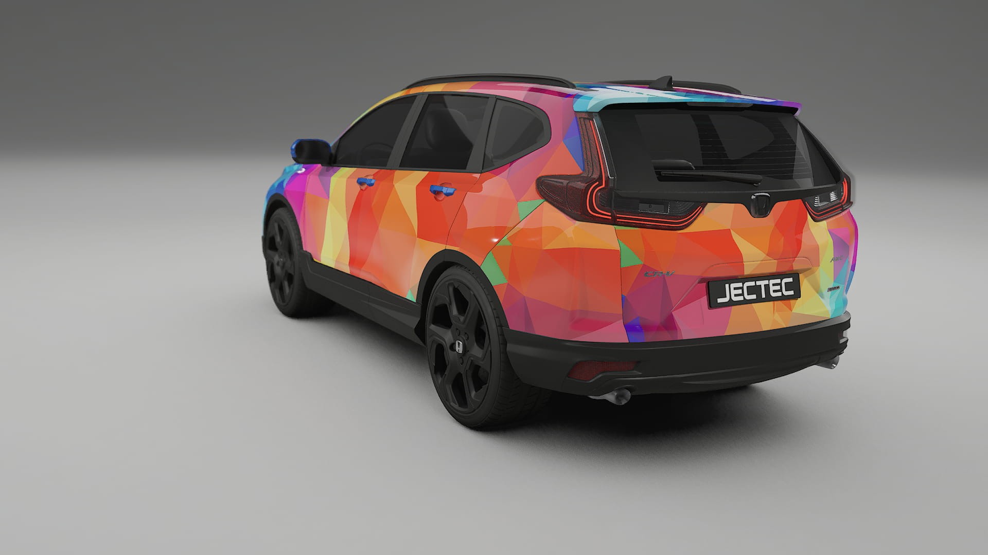 Honda CRV Touring prefacelift pre-LCI VECTOR VIBE Designed Wrap PPF Kit – Printable Polyurethane Film