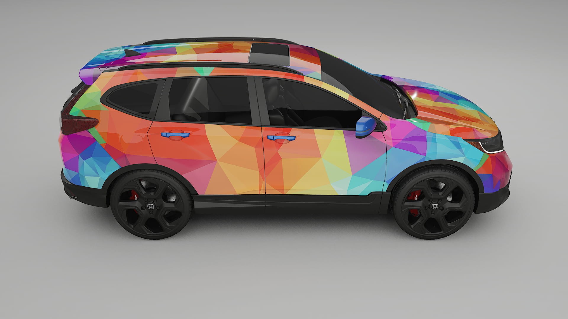 Honda CRV Touring prefacelift pre-LCI VECTOR VIBE Designed Wrap PPF Kit – Printable Polyurethane Film