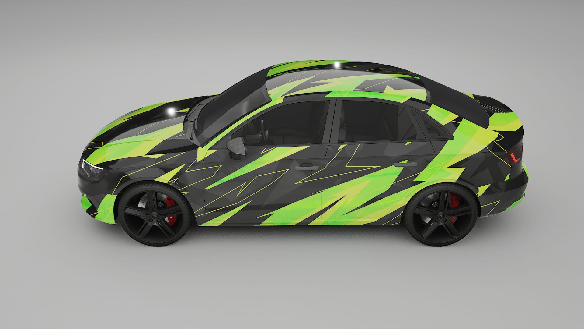 Audi A3 8V sedan prefacelift NINJA TURTLES Designed Wrap PPF Kit – Printable Polyurethane Film