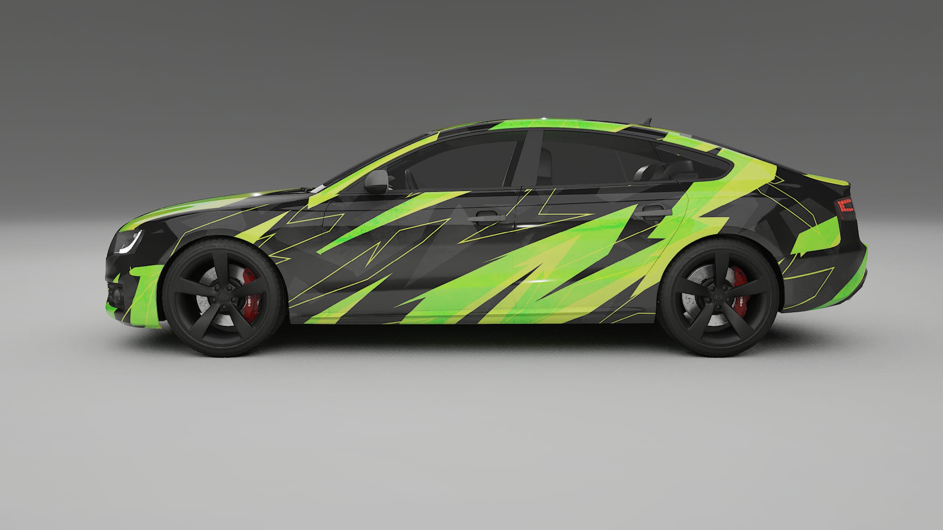 Audi A5 8T Sportback prefacelift pre-LCI NINJA TURTLES Designed Wrap PPF Kit – Printable Polyurethane Film