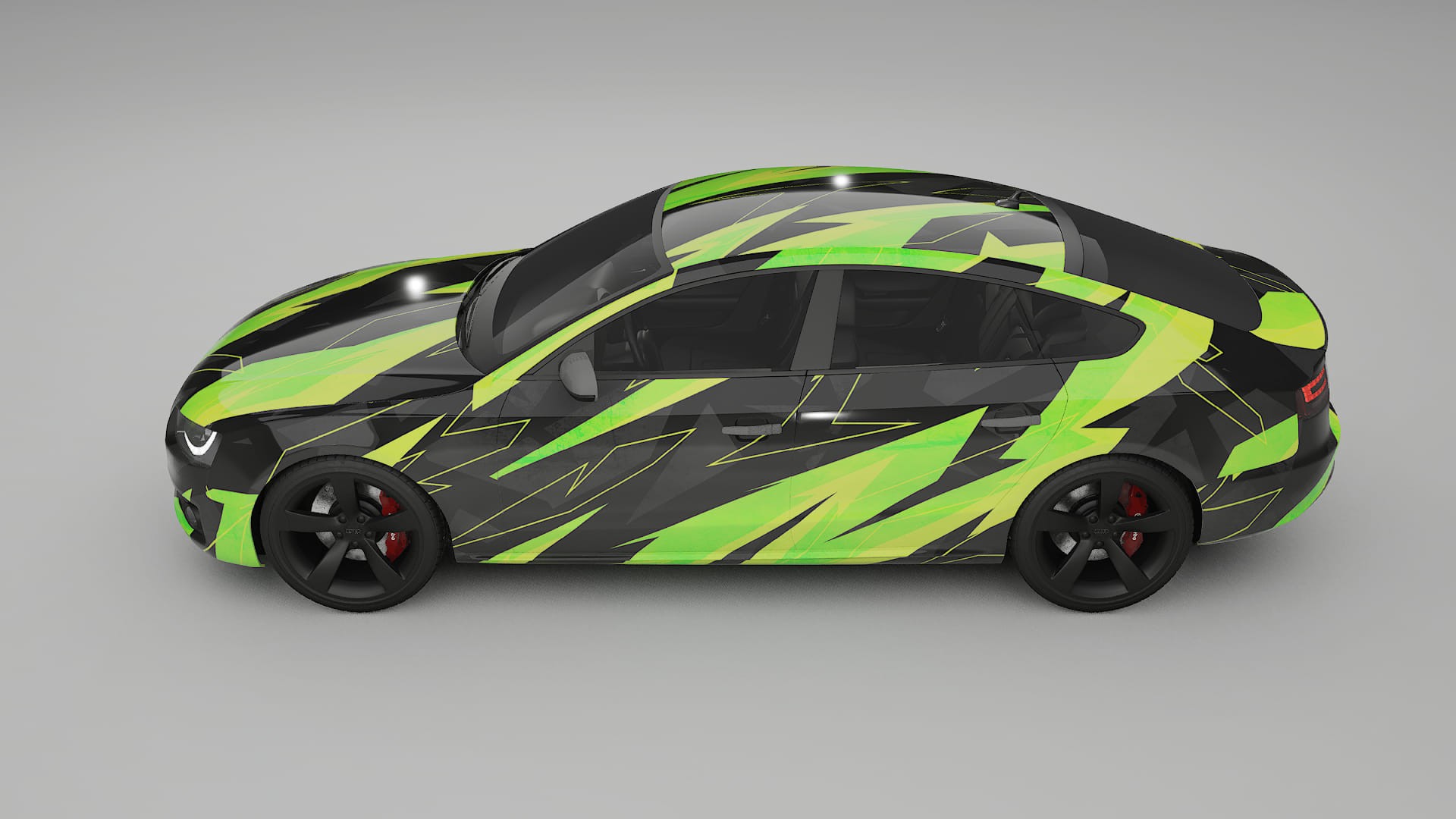 Audi A5 8T Sportback prefacelift pre-LCI NINJA TURTLES Designed Wrap PPF Kit – Printable Polyurethane Film