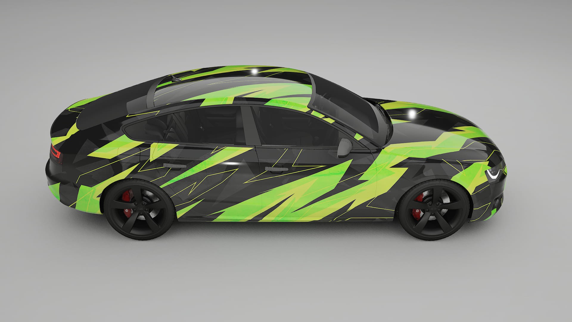 Audi A5 8T Sportback prefacelift pre-LCI NINJA TURTLES Designed Wrap PPF Kit – Printable Polyurethane Film