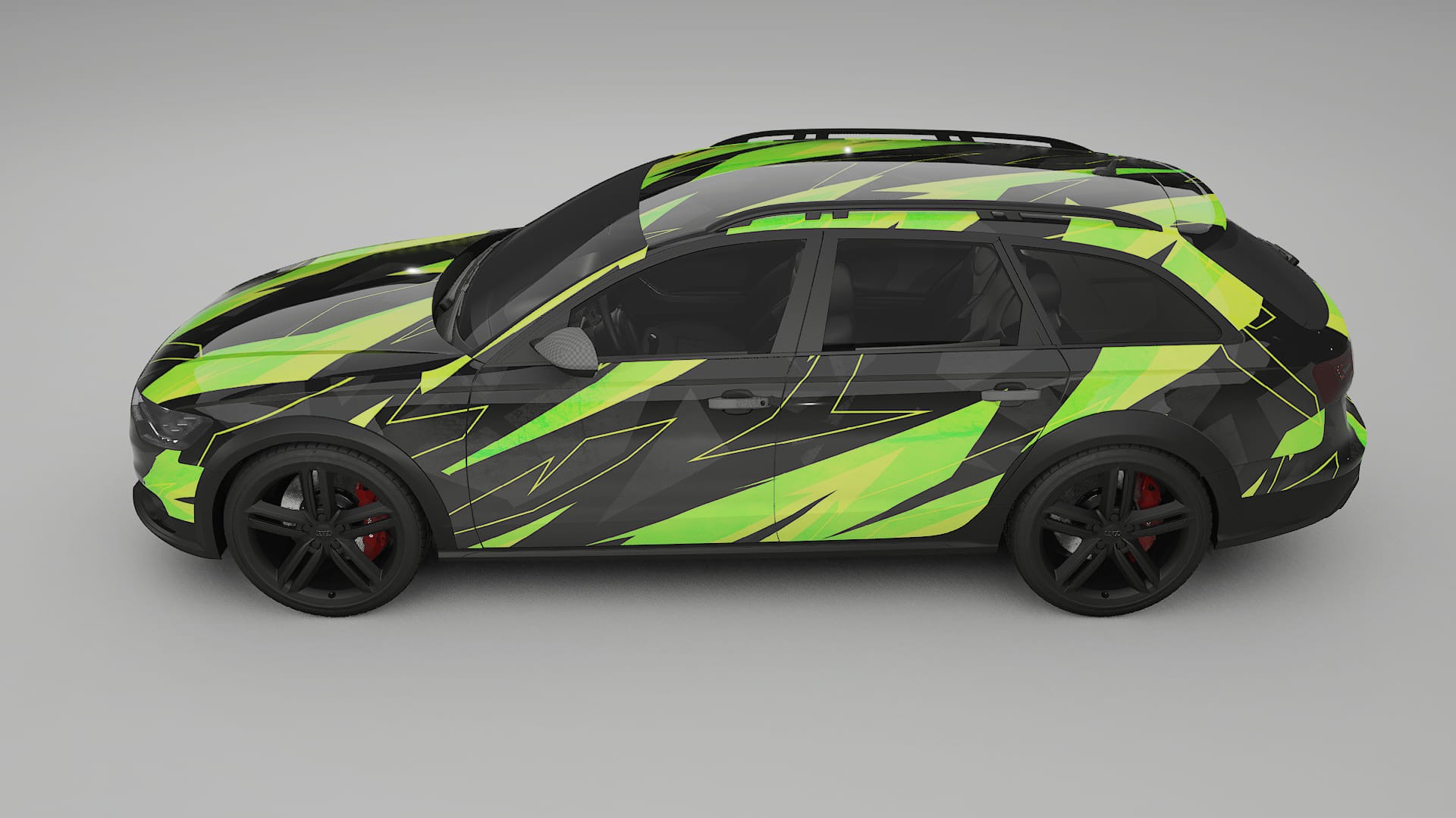 Audi A6 Allroad C7 prefacelift pre-LCI NINJA TURTLES Designed Wrap PPF Kit – Printable Polyurethane Film