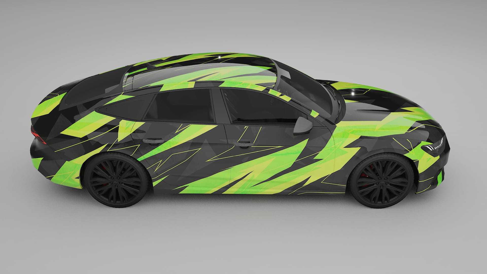 Audi A7 C8 Sportback prefacelift pre-LCI NINJA TURTLES Designed Wrap PPF Kit – Printable Polyurethane Film
