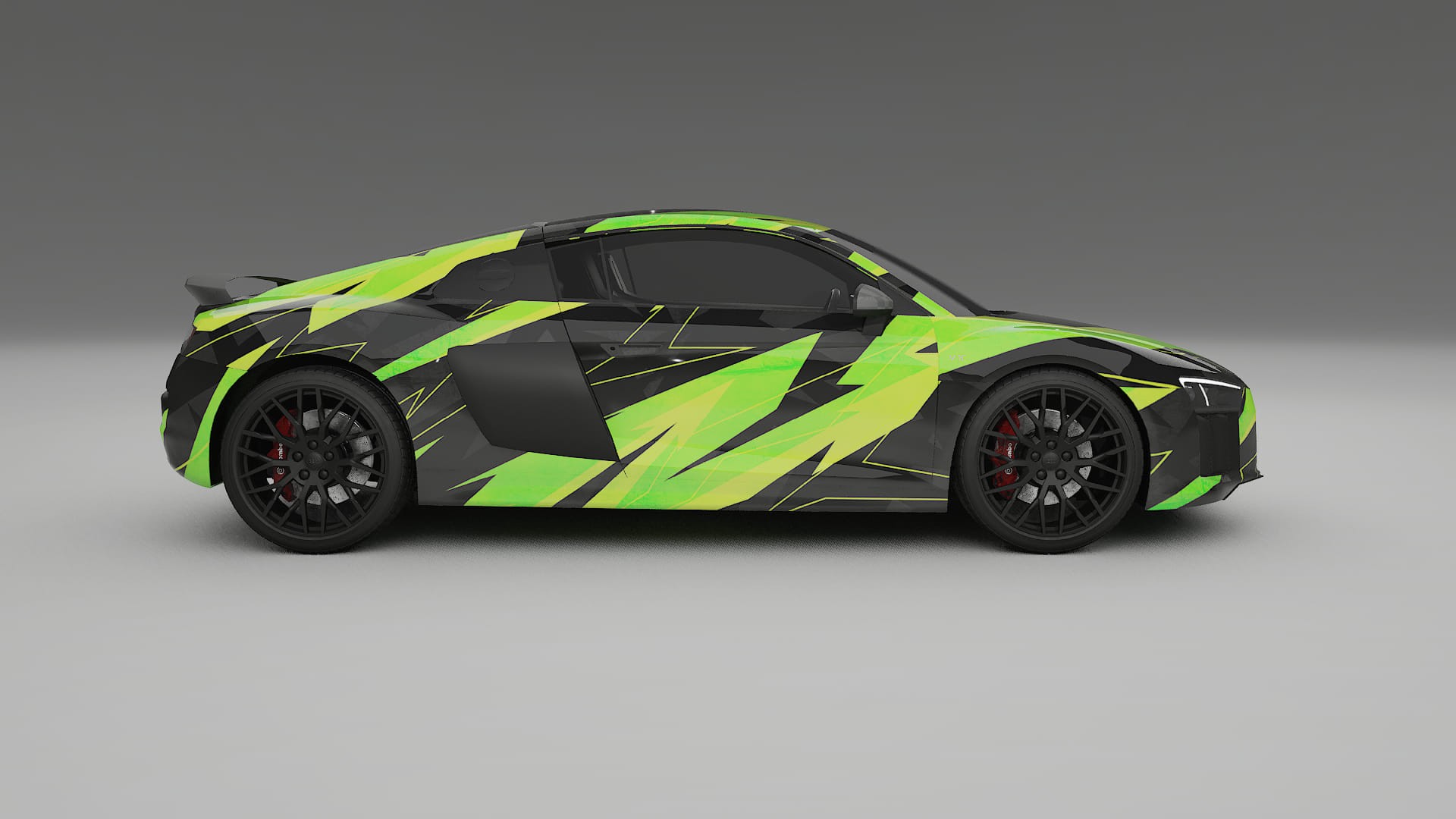 Audi R8 typ-4S prefacelift pre-LCI NINJA TURTLES Designed Wrap PPF Kit – Printable Polyurethane Film