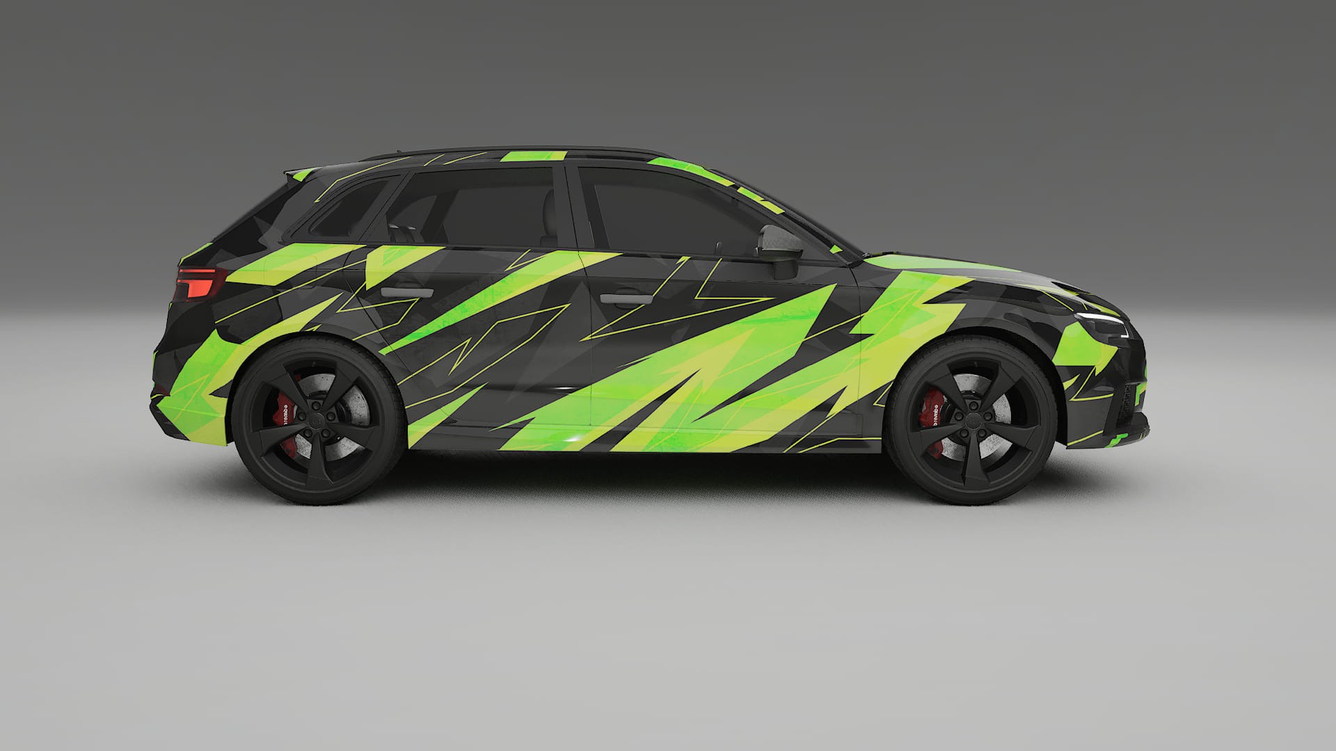 Audi RS3 Sportback 8V facelift LCI NINJA TURTLES Designed Wrap PPF Kit – Printable Polyurethane Film