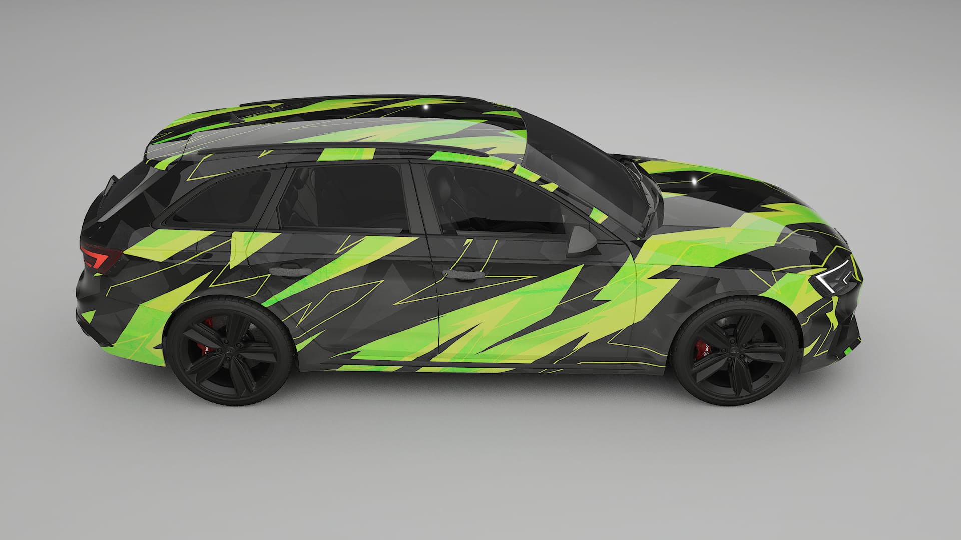 Audi RS4 Avant B9 prefacelift pre-LCI NINJA TURTLES Designed Wrap PPF Kit – Printable Polyurethane Film