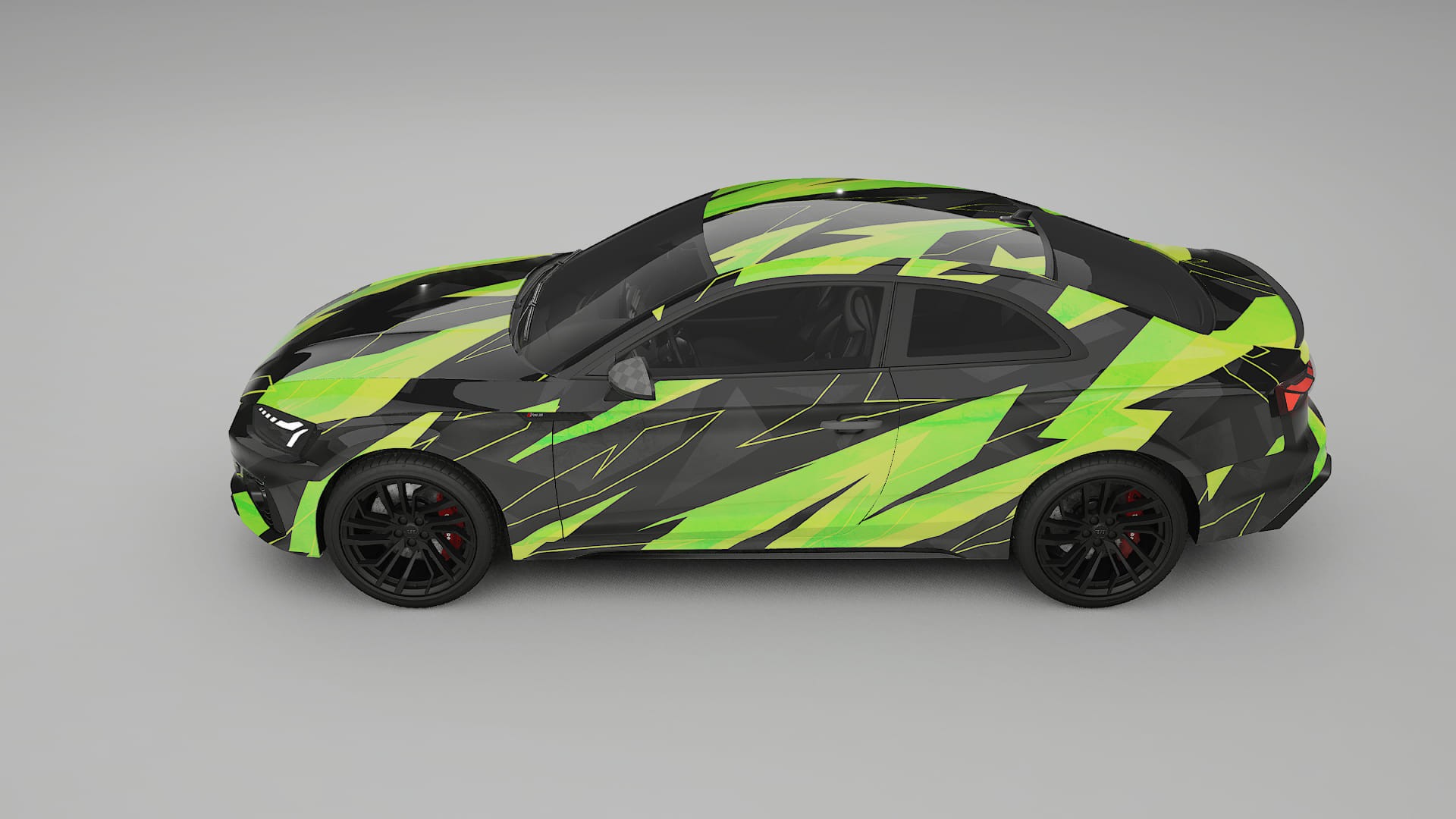 Audi RS5 Coupe B9 facelift pre-LCI NINJA TURTLES Designed Wrap PPF Kit – Printable Polyurethane Film