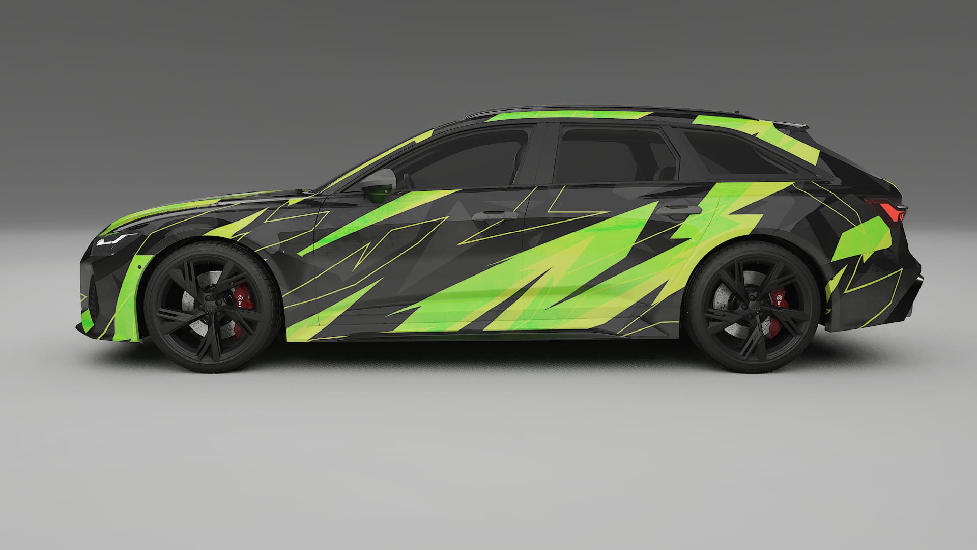 Audi RS6 Avant C8 facelift LCI NINJA TURTLES Designed Wrap PPF Kit – Printable Polyurethane Film
