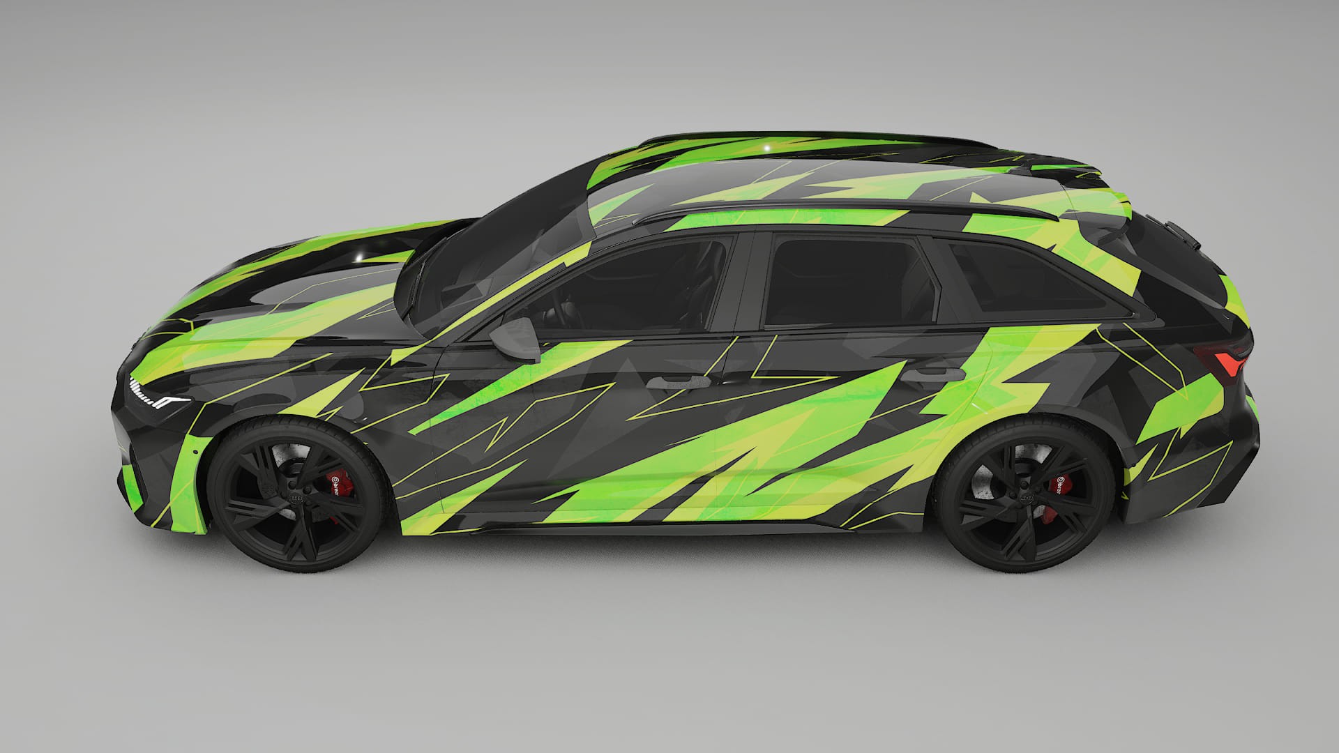 Audi RS6 Avant C8 facelift LCI NINJA TURTLES Designed Wrap PPF Kit – Printable Polyurethane Film