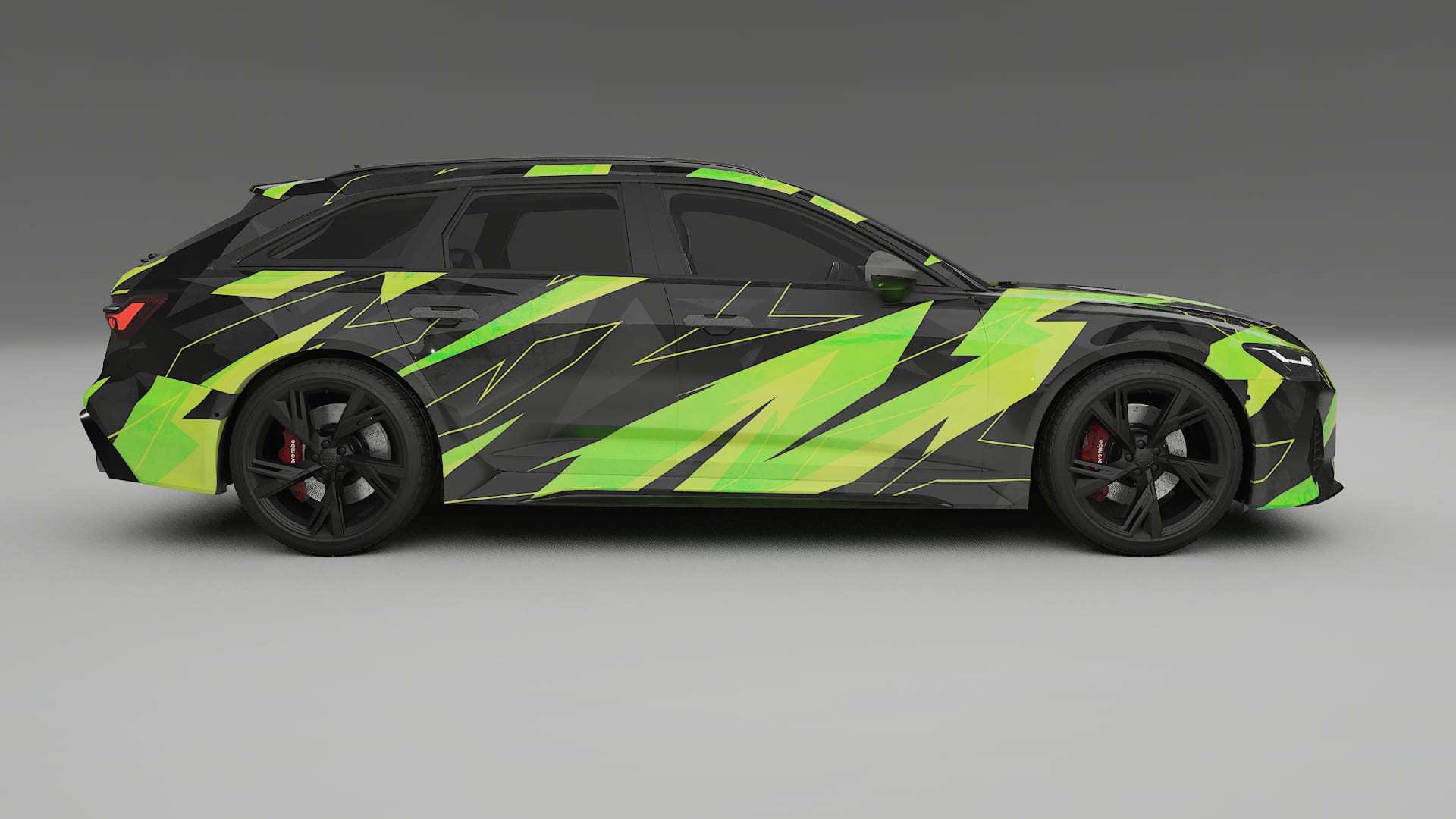 Audi RS6 Avant C8 facelift LCI NINJA TURTLES Designed Wrap PPF Kit – Printable Polyurethane Film