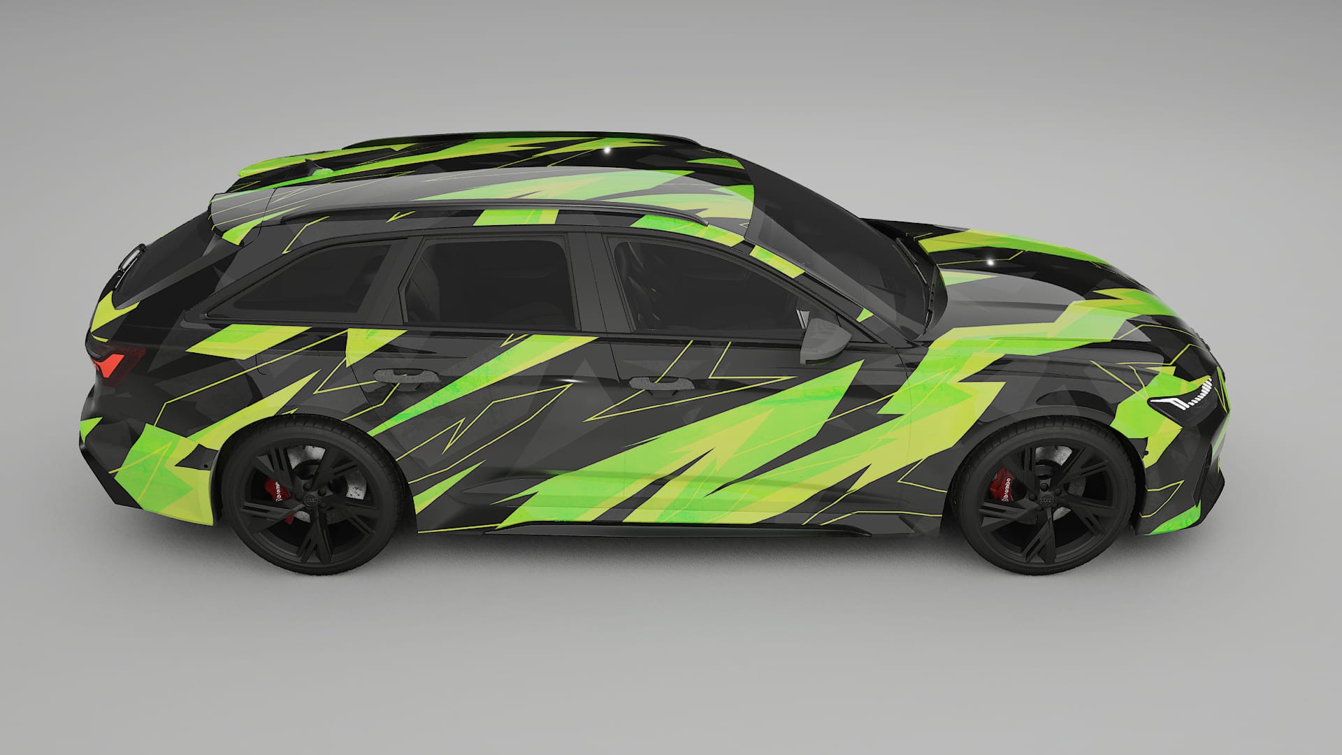 Audi RS6 Avant C8 facelift LCI NINJA TURTLES Designed Wrap PPF Kit – Printable Polyurethane Film