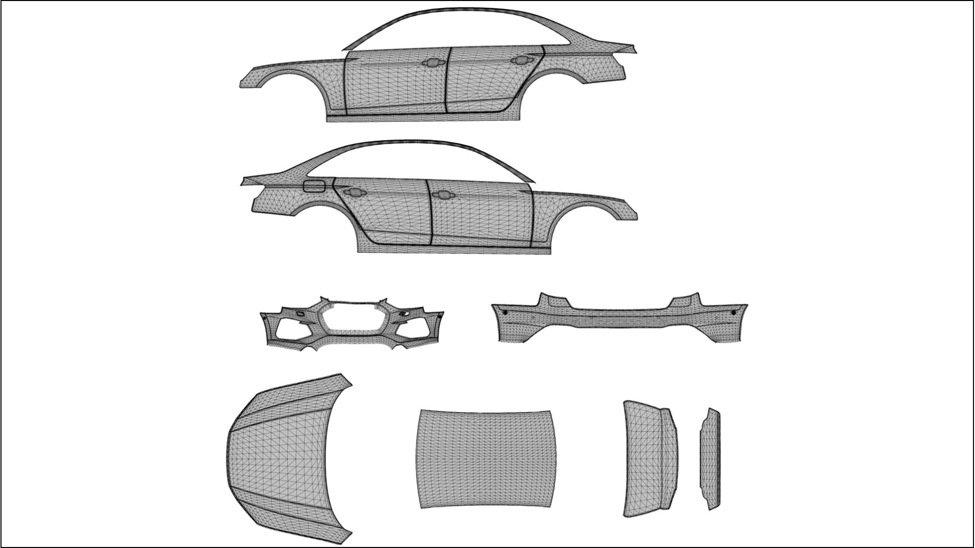 Audi S4 Sedan B9 facelift LCI NINJA TURTLES Designed Wrap PPF Kit – Printable Polyurethane Film 2