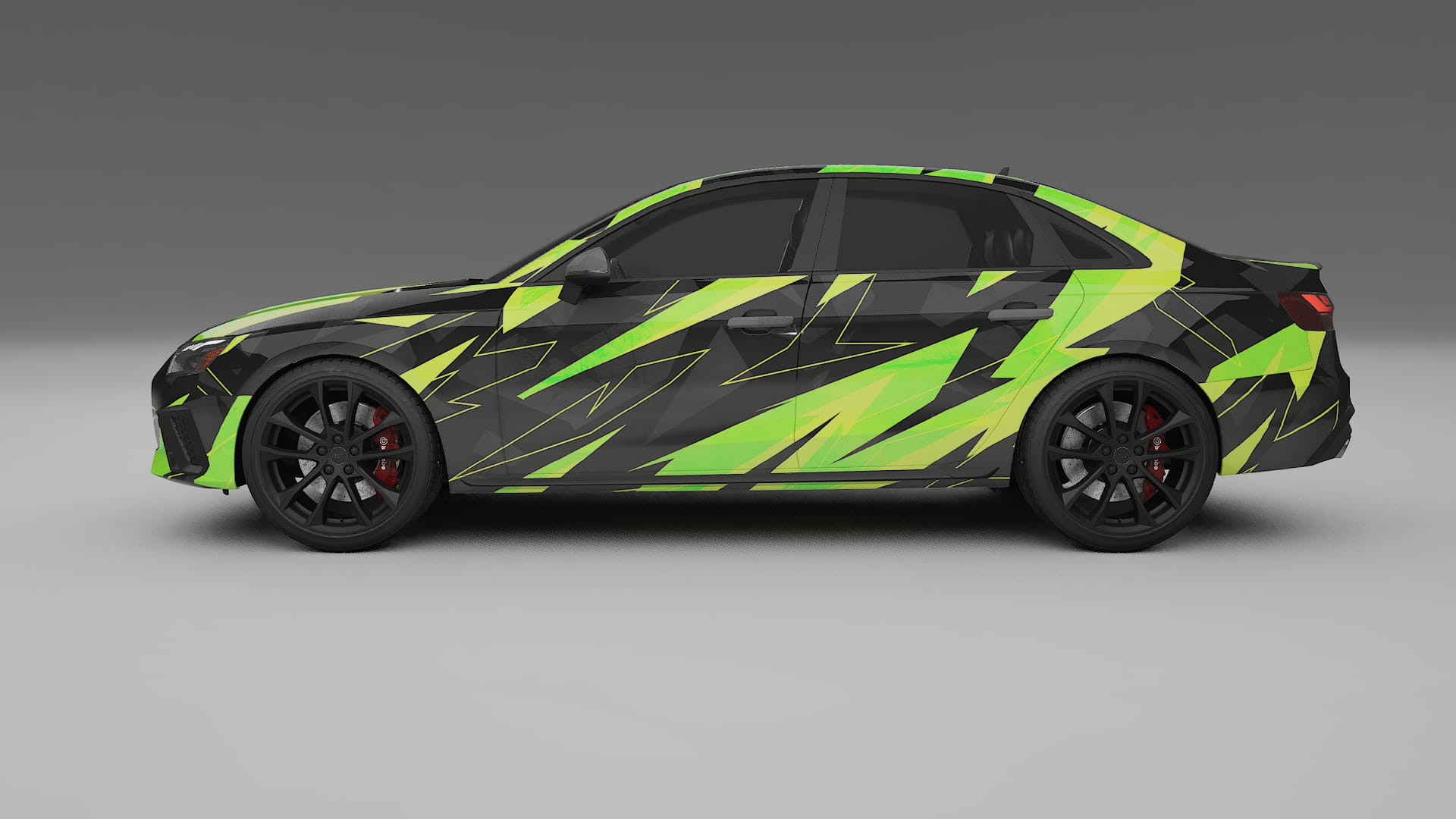 Audi S4 Sedan B9 facelift LCI NINJA TURTLES Designed Wrap PPF Kit – Printable Polyurethane Film