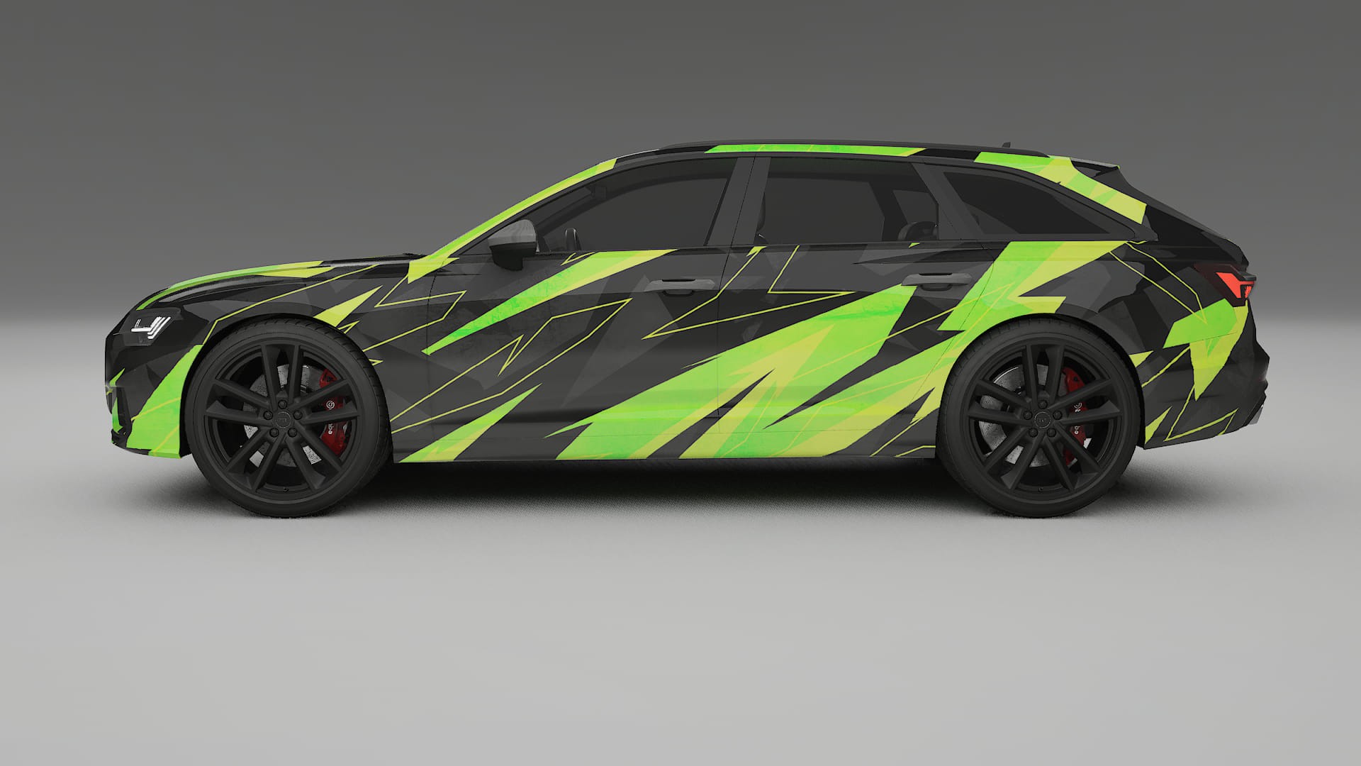 Audi S6 Avant prefacelift pre-LCI C8 NINJA TURTLES Designed Wrap PPF Kit – Printable Polyurethane Film