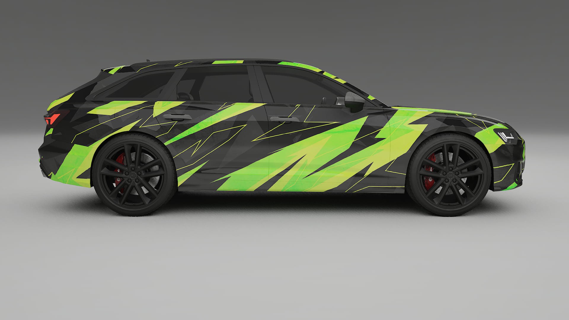 Audi S6 Avant prefacelift pre-LCI C8 NINJA TURTLES Designed Wrap PPF Kit – Printable Polyurethane Film
