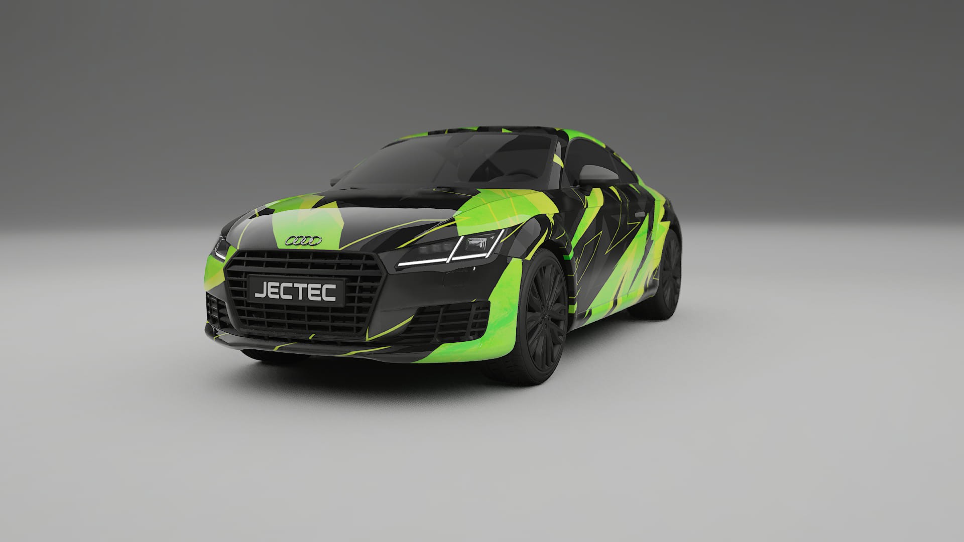 Audi TT Coupe 8S prefacelift pre-LCI NINJA TURTLES Designed Wrap PPF Kit – Printable Polyurethane Film