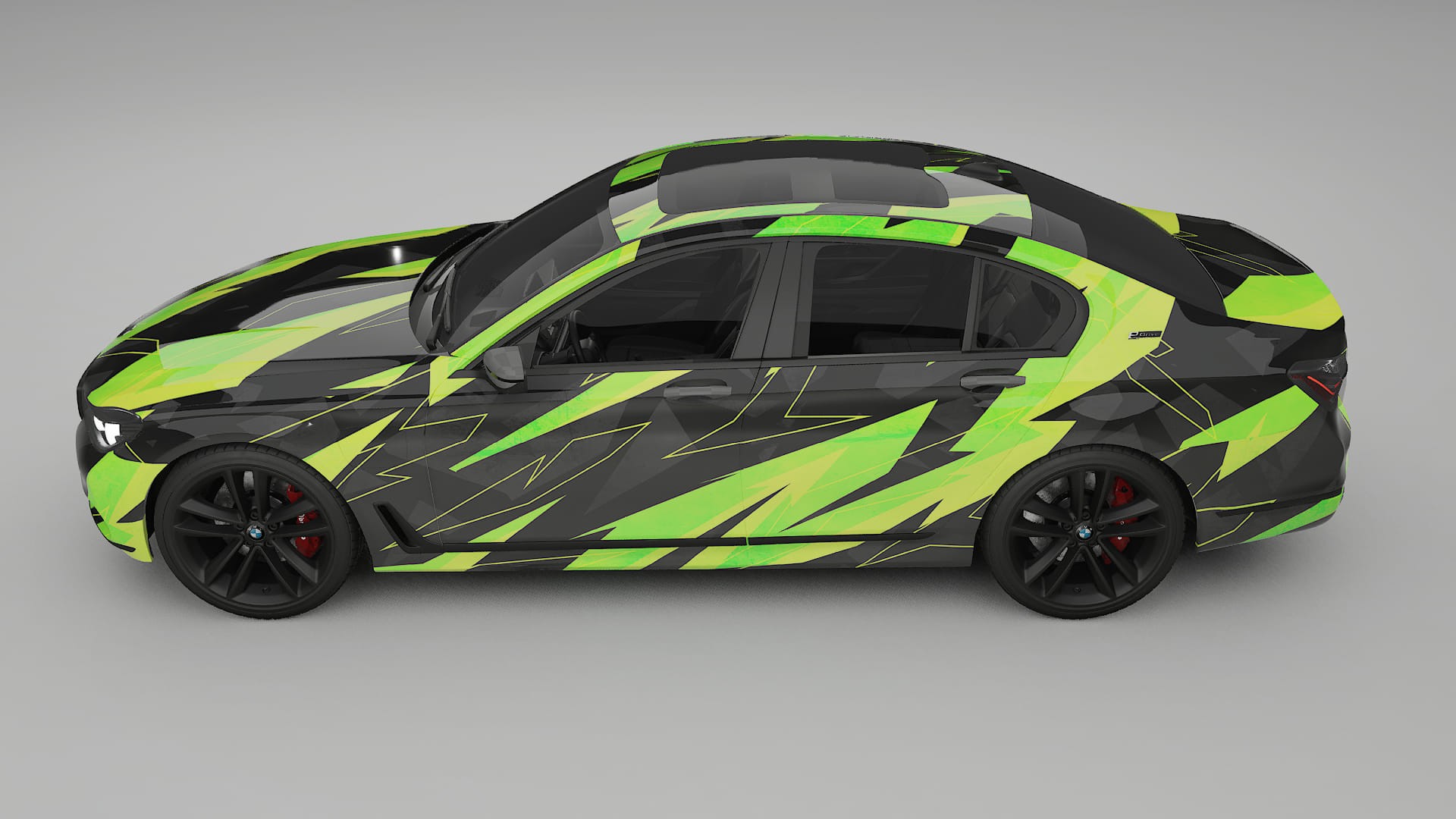 BMW 7 G11 G12 facelift LCI NINJA TURTLES Designed Wrap PPF Kit – Printable Polyurethane Film