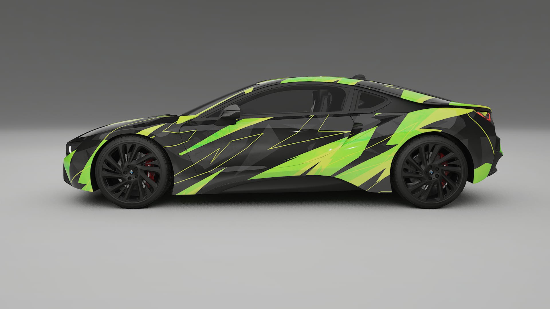 BMW I8 I12 NINJA TURTLES Designed Wrap PPF Kit – Printable Polyurethane Film