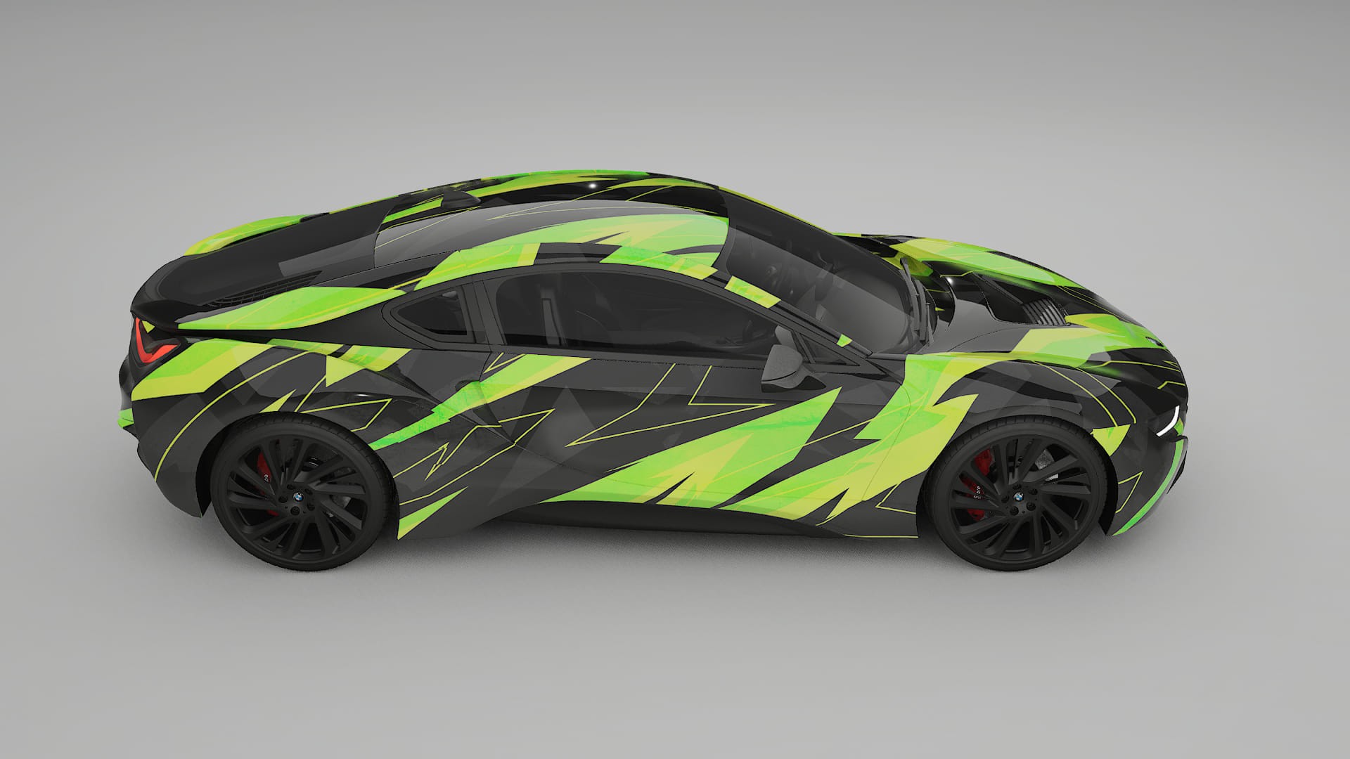 BMW I8 I12 NINJA TURTLES Designed Wrap PPF Kit – Printable Polyurethane Film