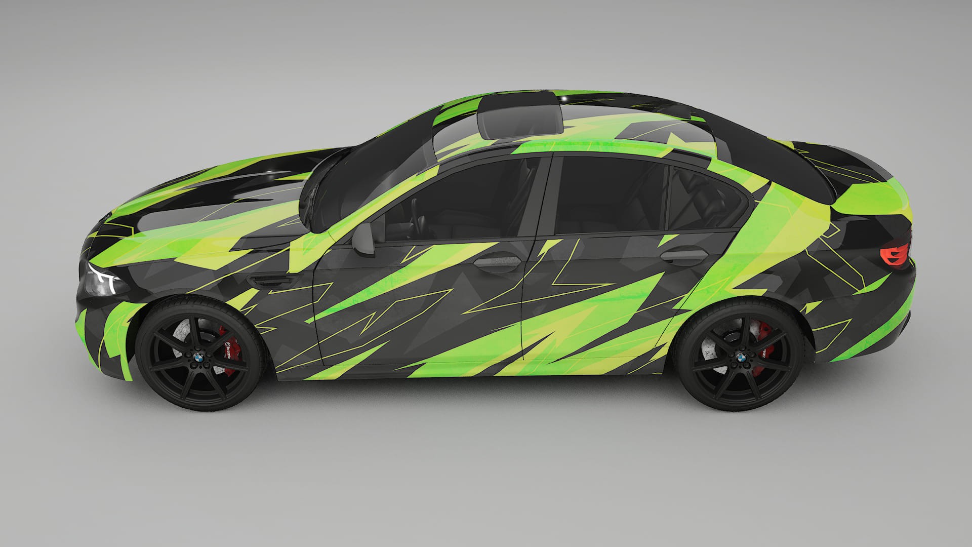 BMW M5 F10 NINJA TURTLES Designed Wrap PPF Kit – Printable Polyurethane Film