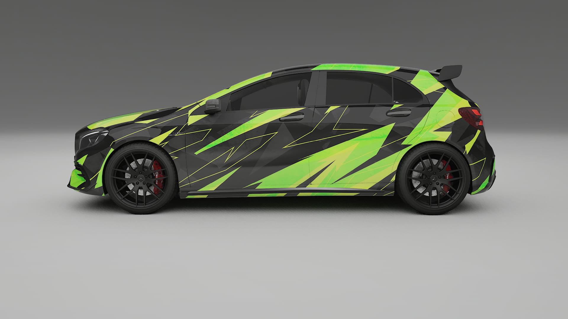 Mercedes A45 AMG W176 NINJA TURTLES Designed Wrap PPF Kit – Printable Polyurethane Film