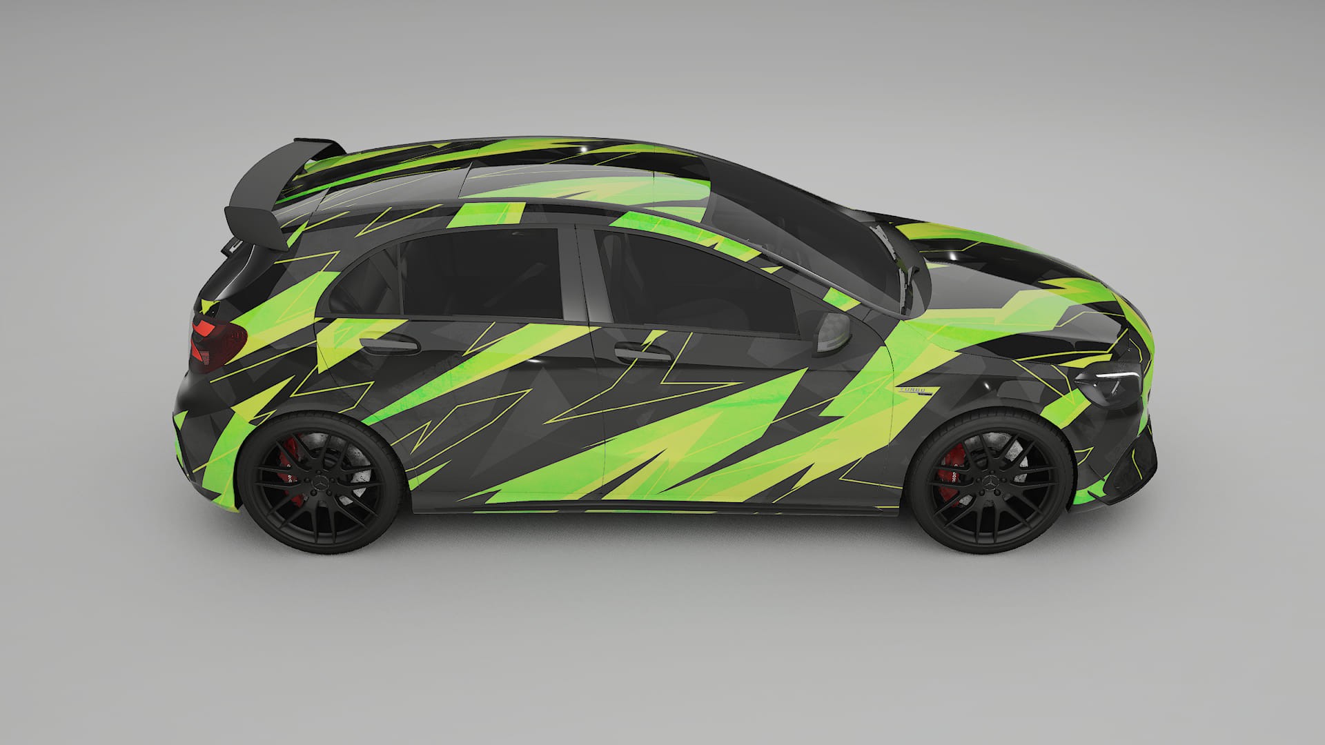 Mercedes A45 AMG W176 NINJA TURTLES Designed Wrap PPF Kit – Printable Polyurethane Film