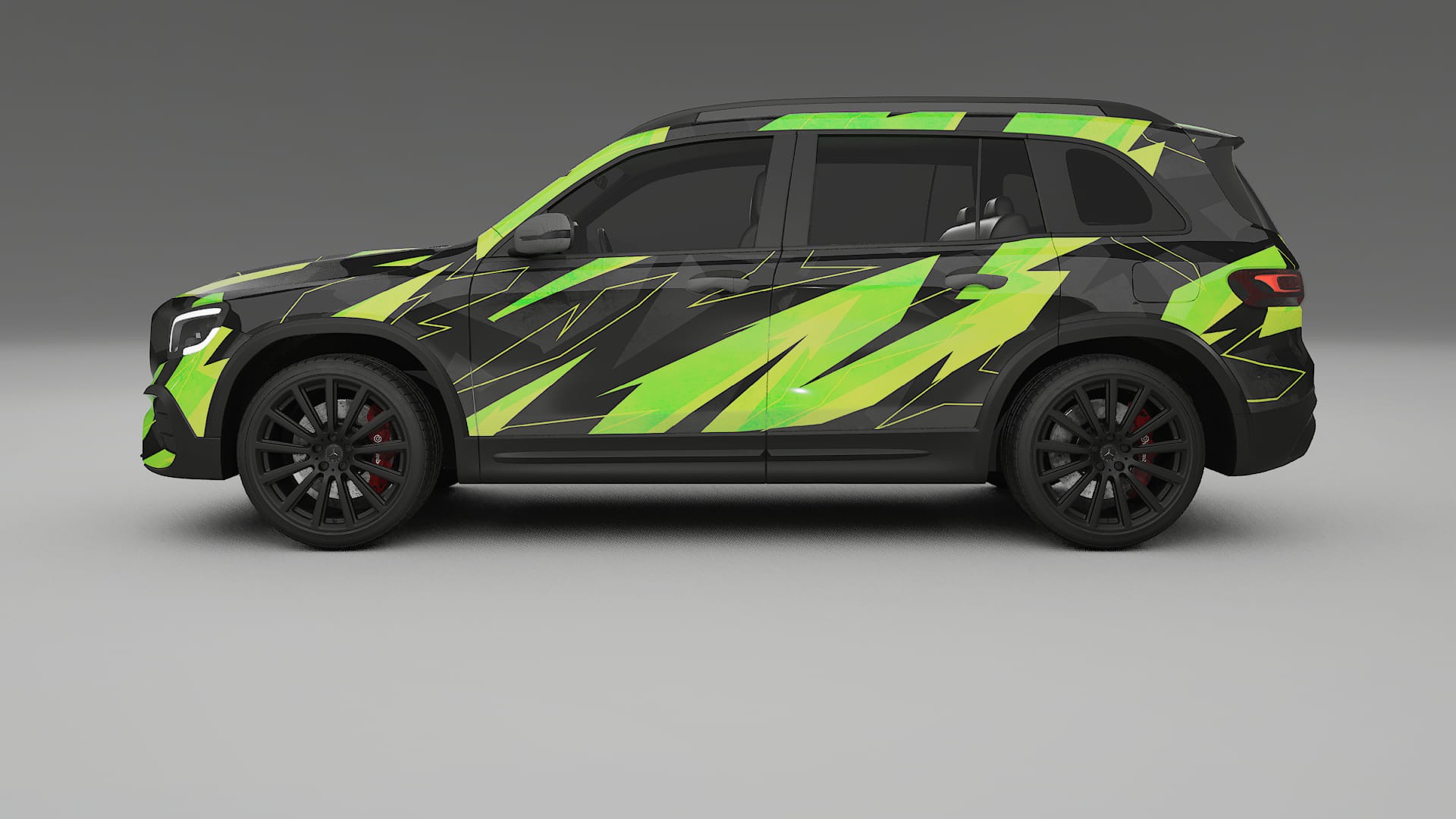 Mercedes AMG GLB NINJA TURTLES Designed Wrap PPF Kit – Printable Polyurethane Film