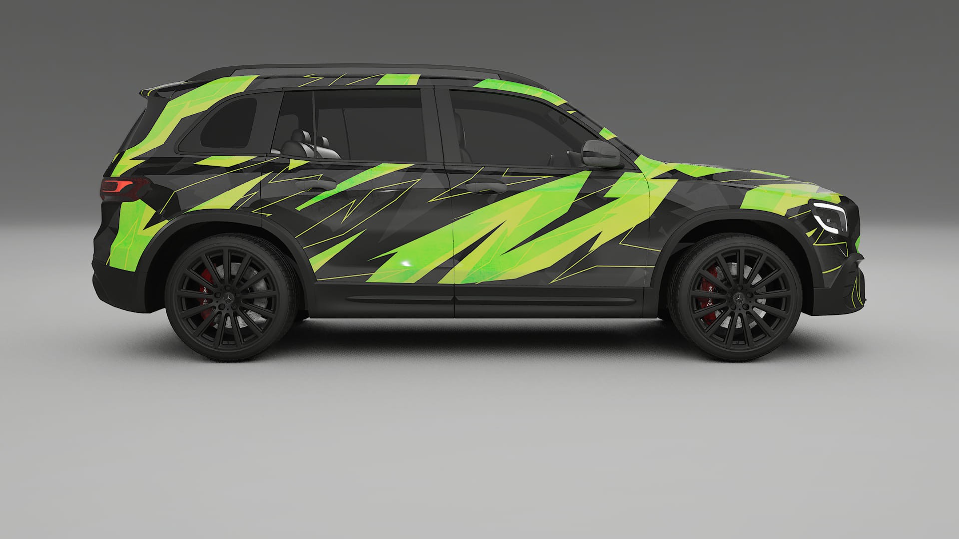 Mercedes AMG GLB NINJA TURTLES Designed Wrap PPF Kit – Printable Polyurethane Film