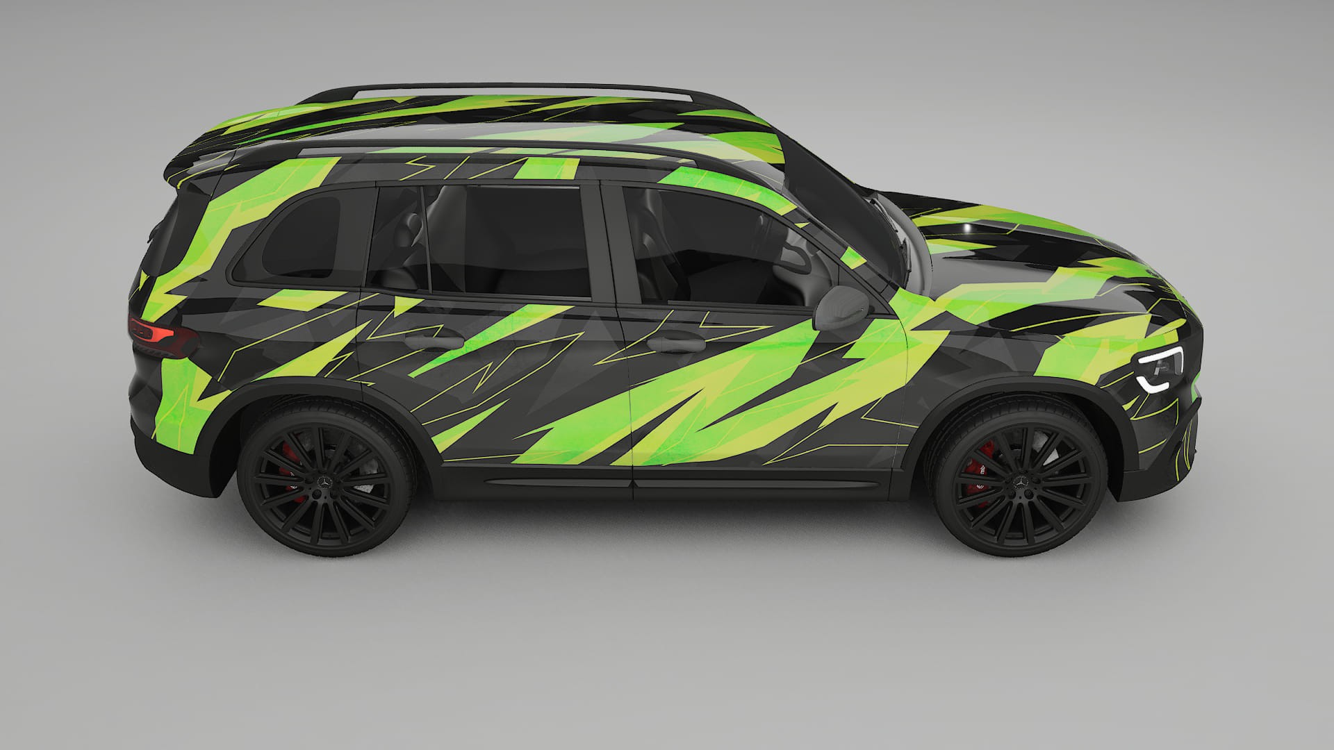 Mercedes AMG GLB NINJA TURTLES Designed Wrap PPF Kit – Printable Polyurethane Film