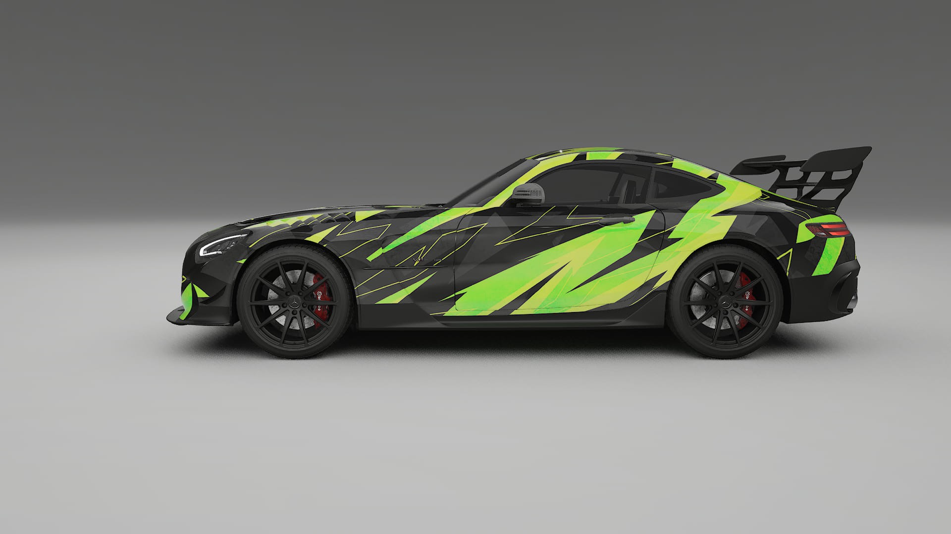 Mercedes AMG GT Black Series C192 Coupe NINJA TURTLES Designed Wrap PPF Kit – Printable Polyurethane Film