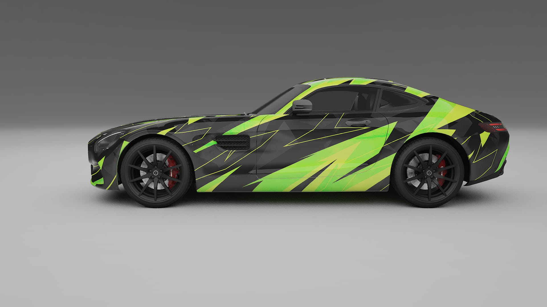 Mercedes AMG GT C190 Coupe NINJA TURTLES Designed Wrap PPF Kit – Printable Polyurethane Film