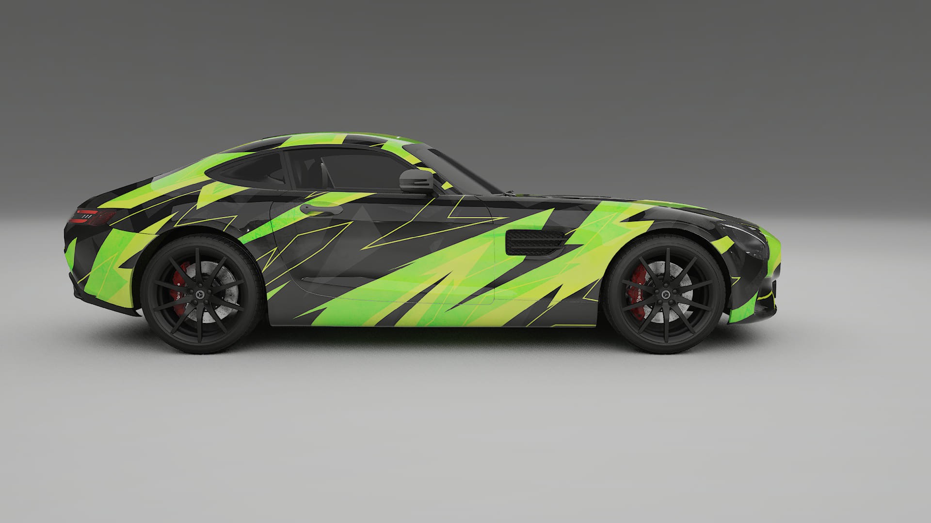 Mercedes AMG GT C190 Coupe NINJA TURTLES Designed Wrap PPF Kit – Printable Polyurethane Film