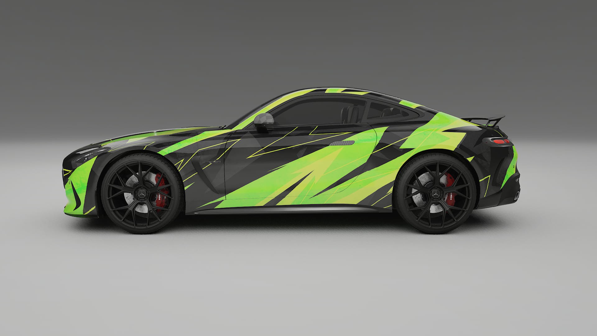 Mercedes AMG GT Coupe C192 NINJA TURTLES Designed Wrap PPF Kit – Printable Polyurethane Film