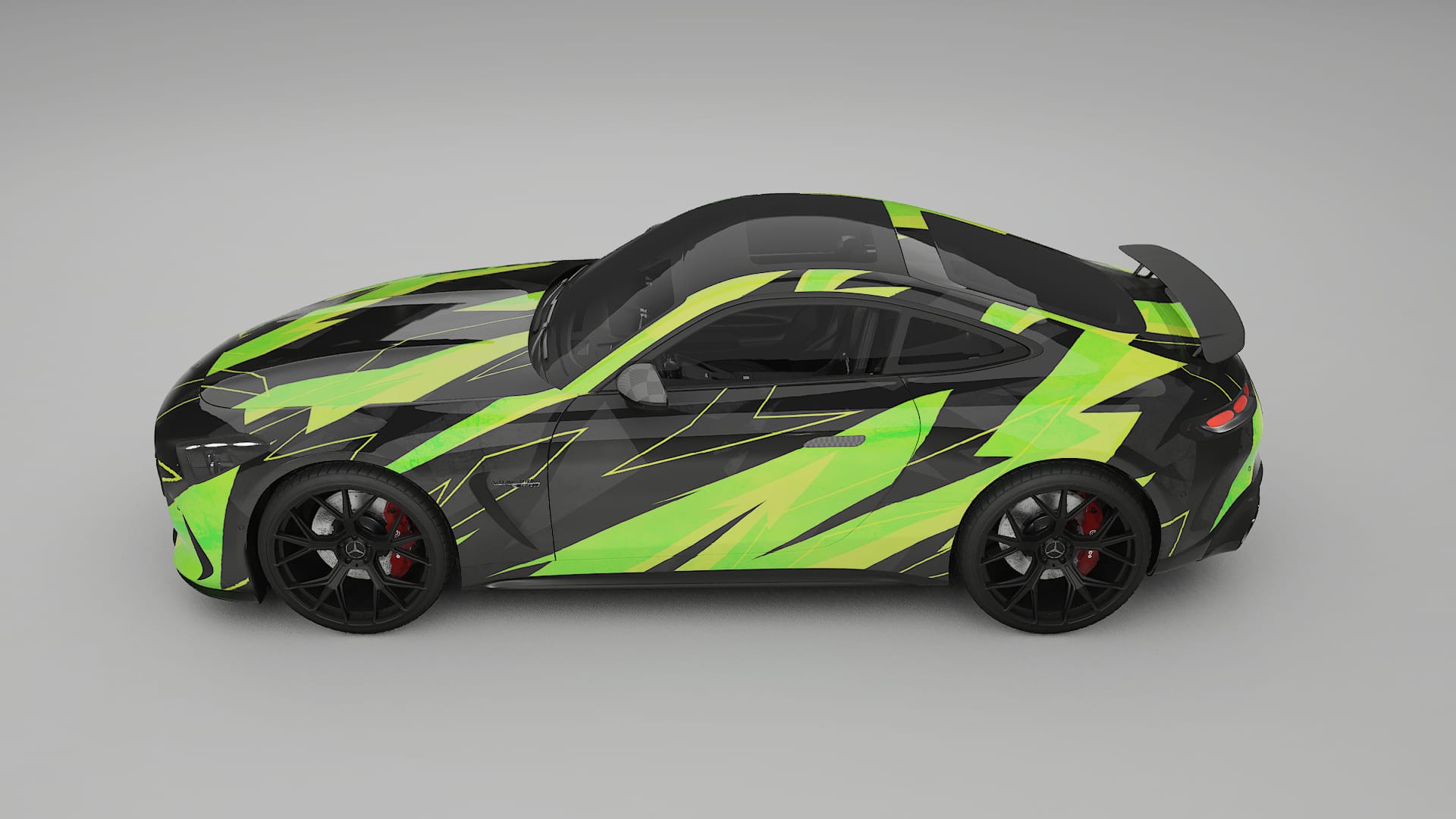 Mercedes AMG GT Coupe C192 NINJA TURTLES Designed Wrap PPF Kit – Printable Polyurethane Film
