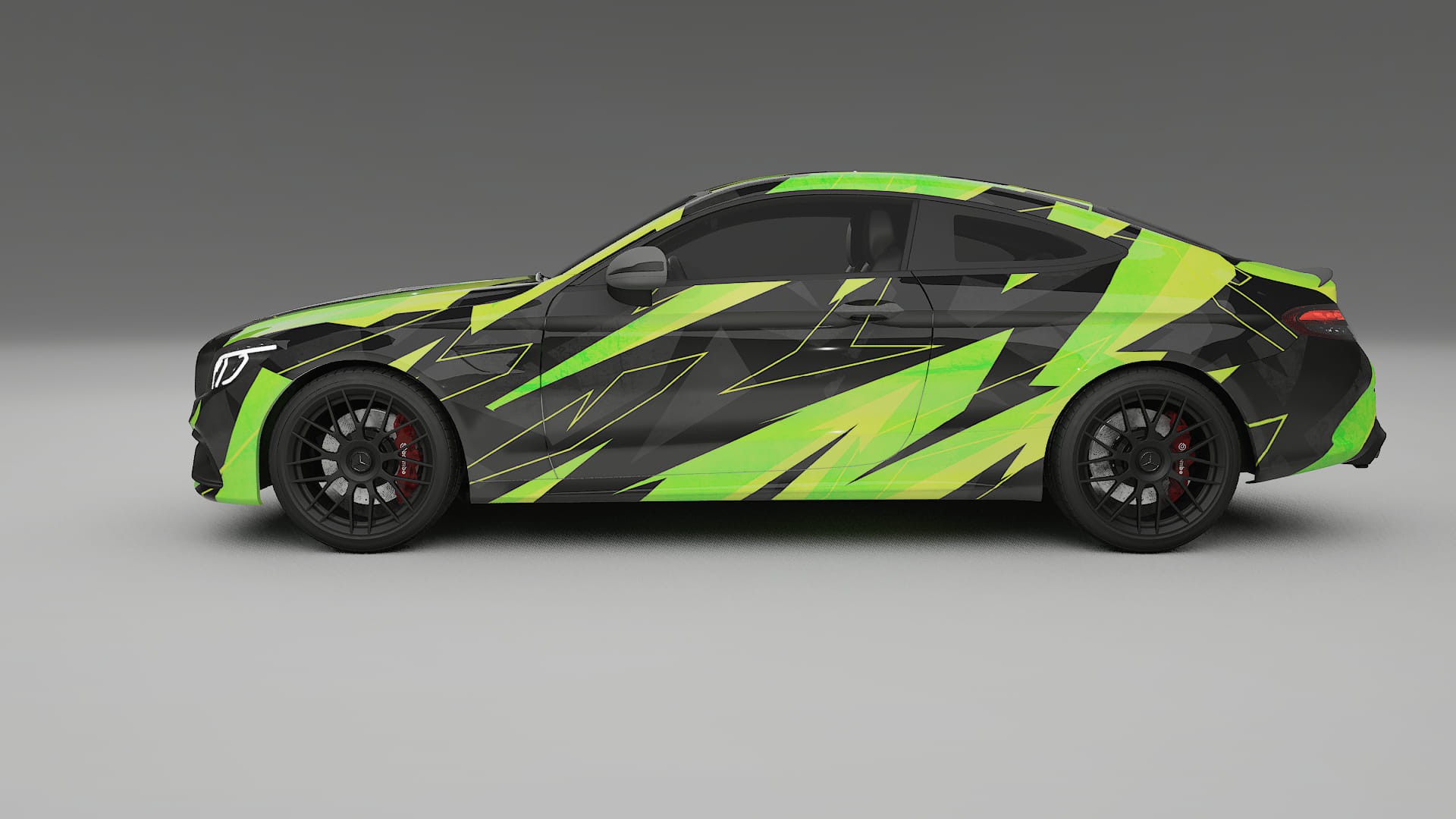 Mercedes C63 AMG W205 Coupe NINJA TURTLES Designed Wrap PPF Kit – Printable Polyurethane Film
