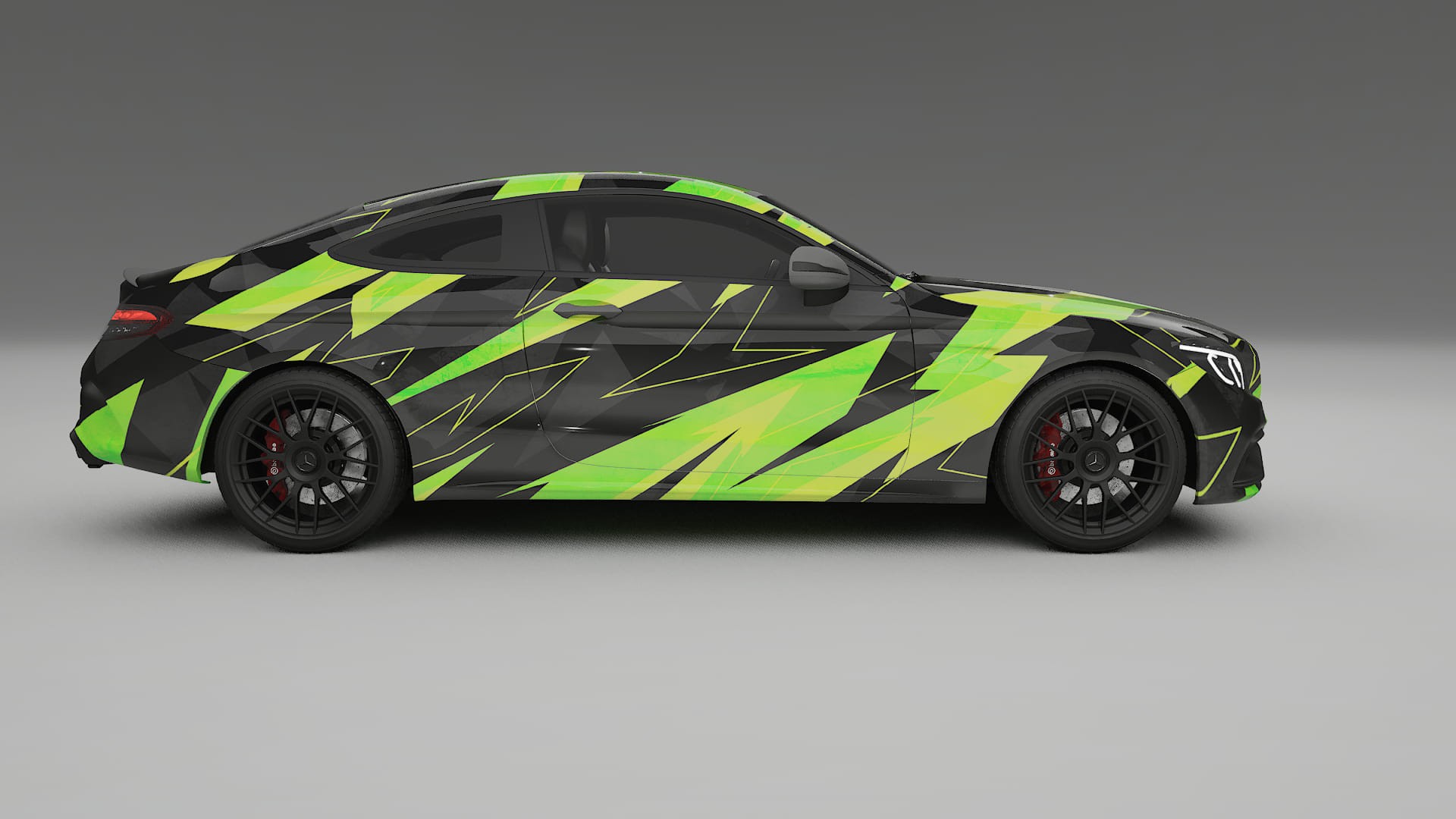 Mercedes C63 AMG W205 Coupe NINJA TURTLES Designed Wrap PPF Kit – Printable Polyurethane Film