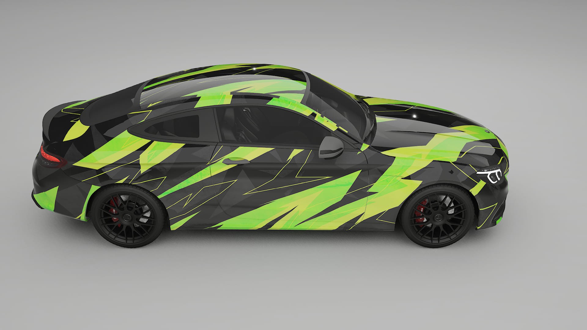Mercedes C63 AMG W205 Coupe NINJA TURTLES Designed Wrap PPF Kit – Printable Polyurethane Film